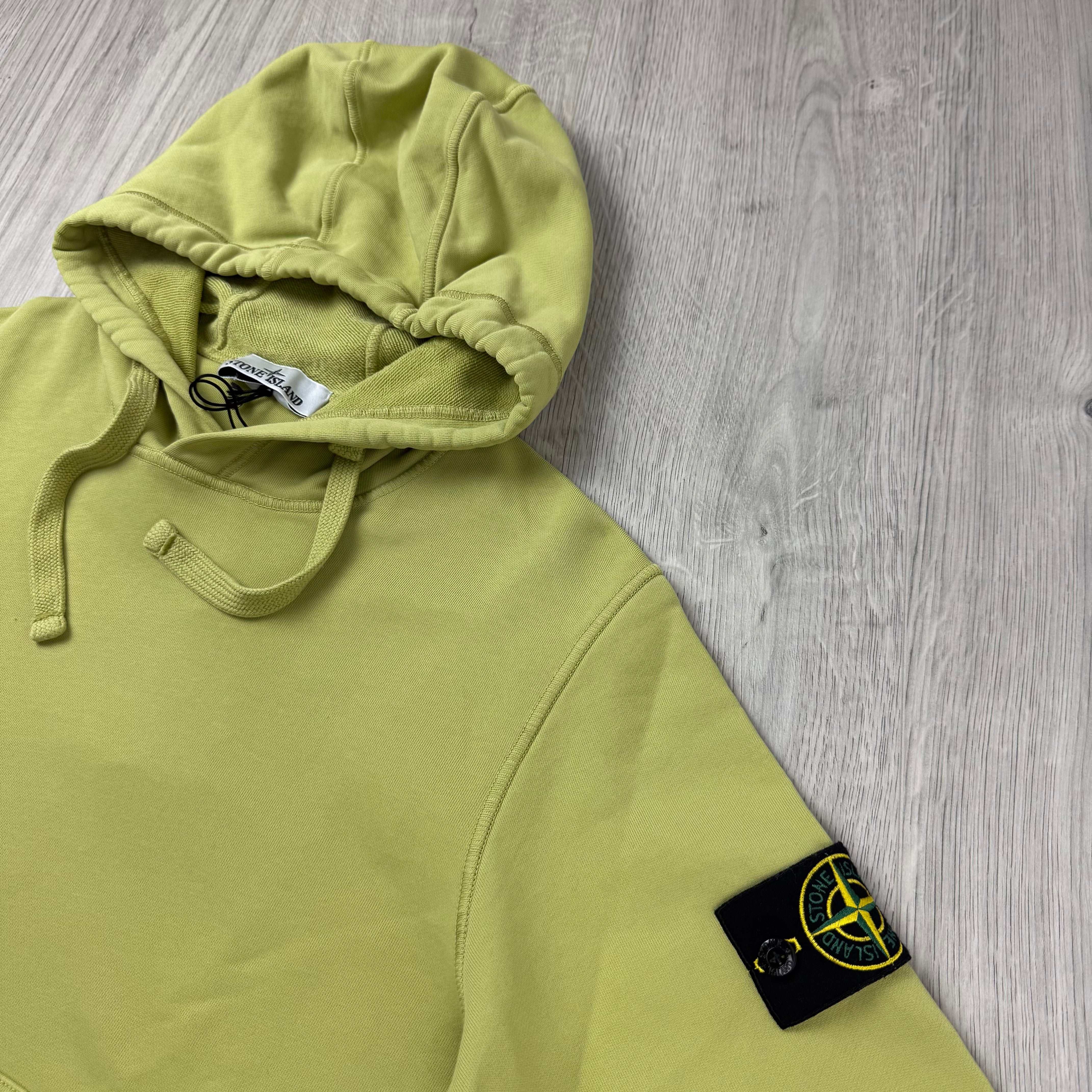 Stone Island Dyed Hoodie - Fern Green
