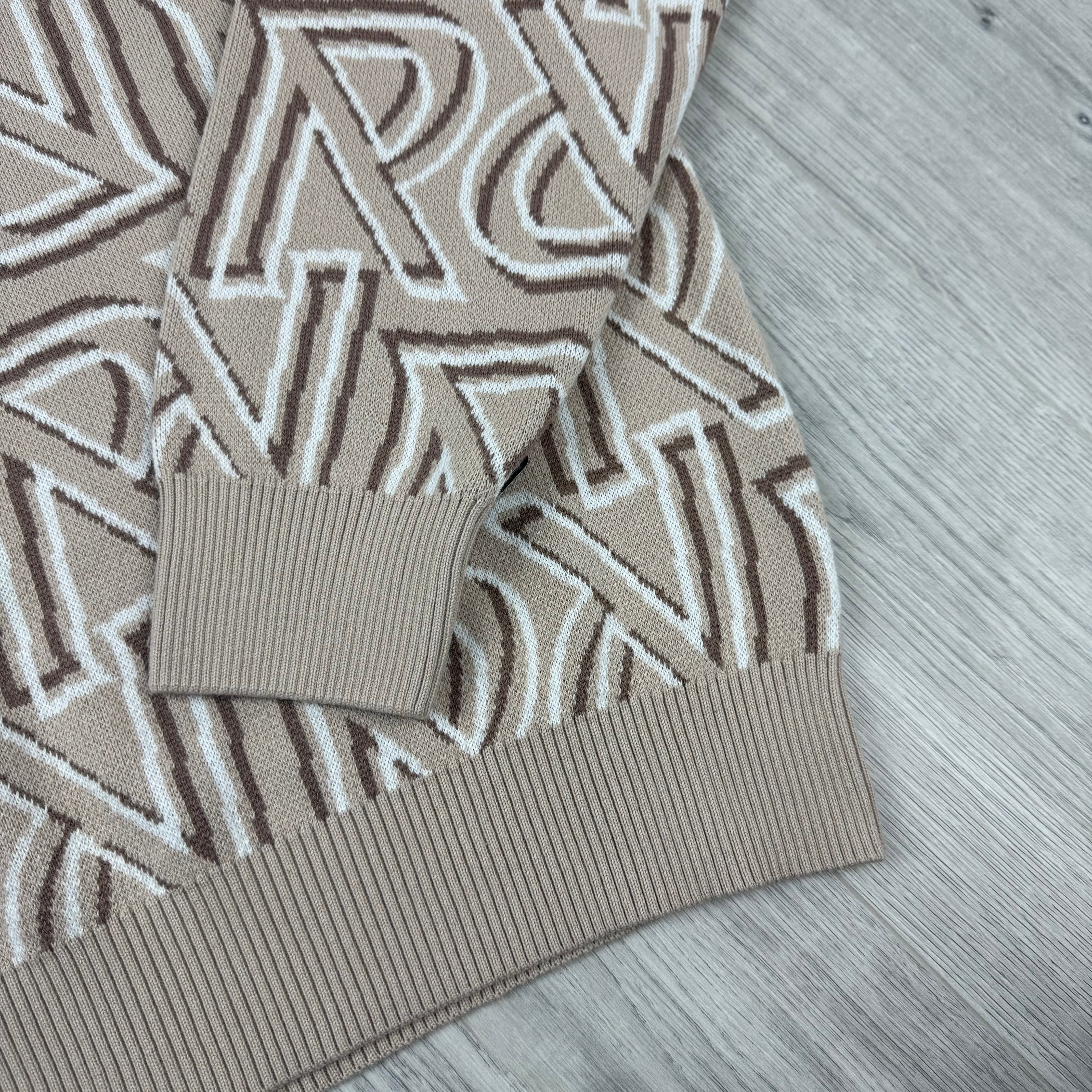 Represent Monogram Knit Sweatshirt - Cashmere