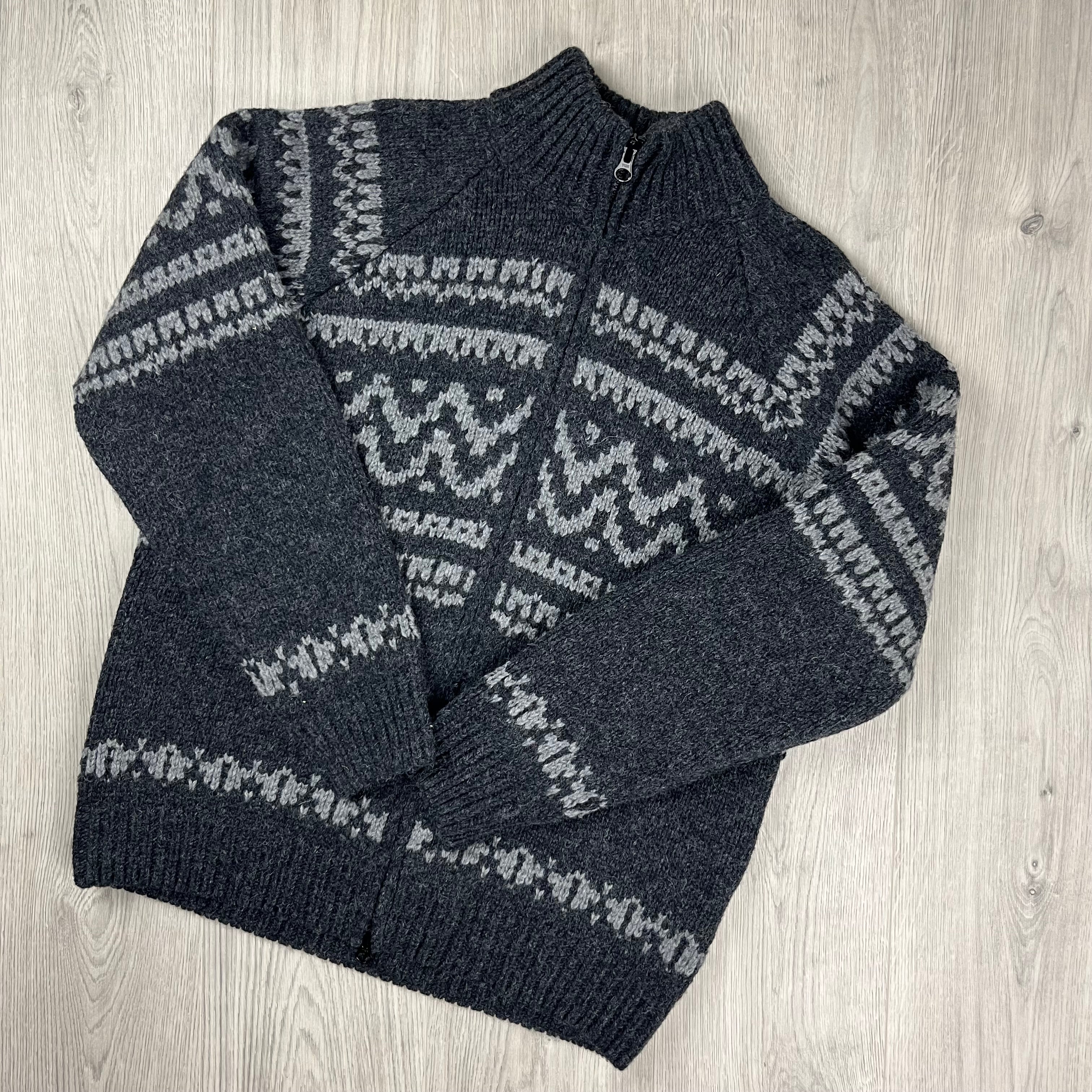 CP Company Jacquard Wool Fleece - Black