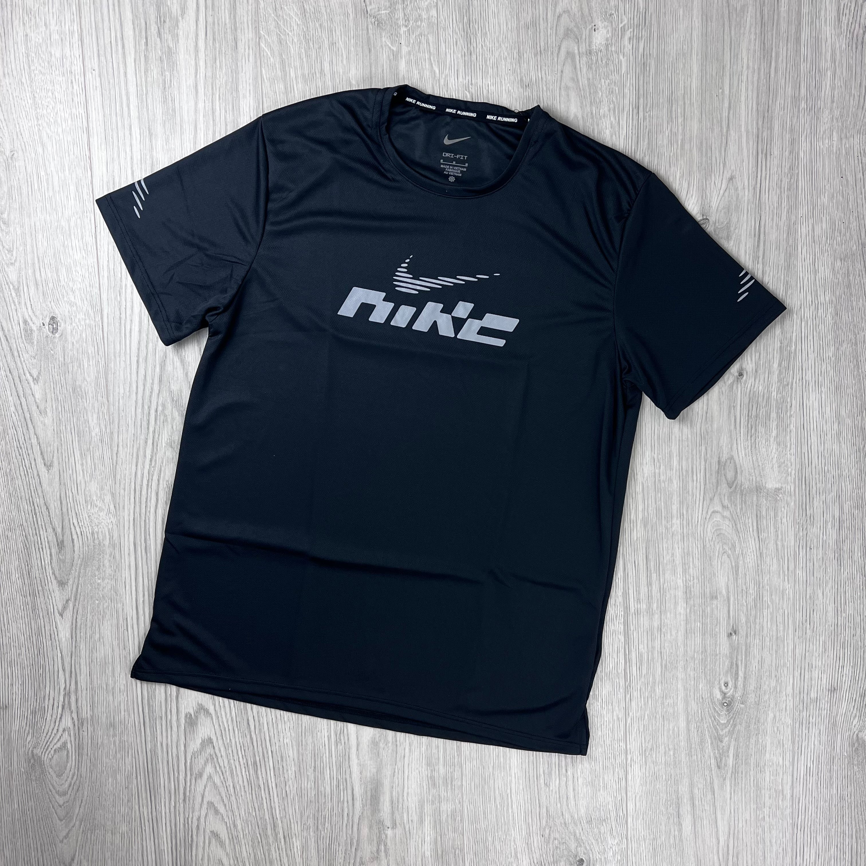 Nike 'Miler' Flash T-Shirt - Black