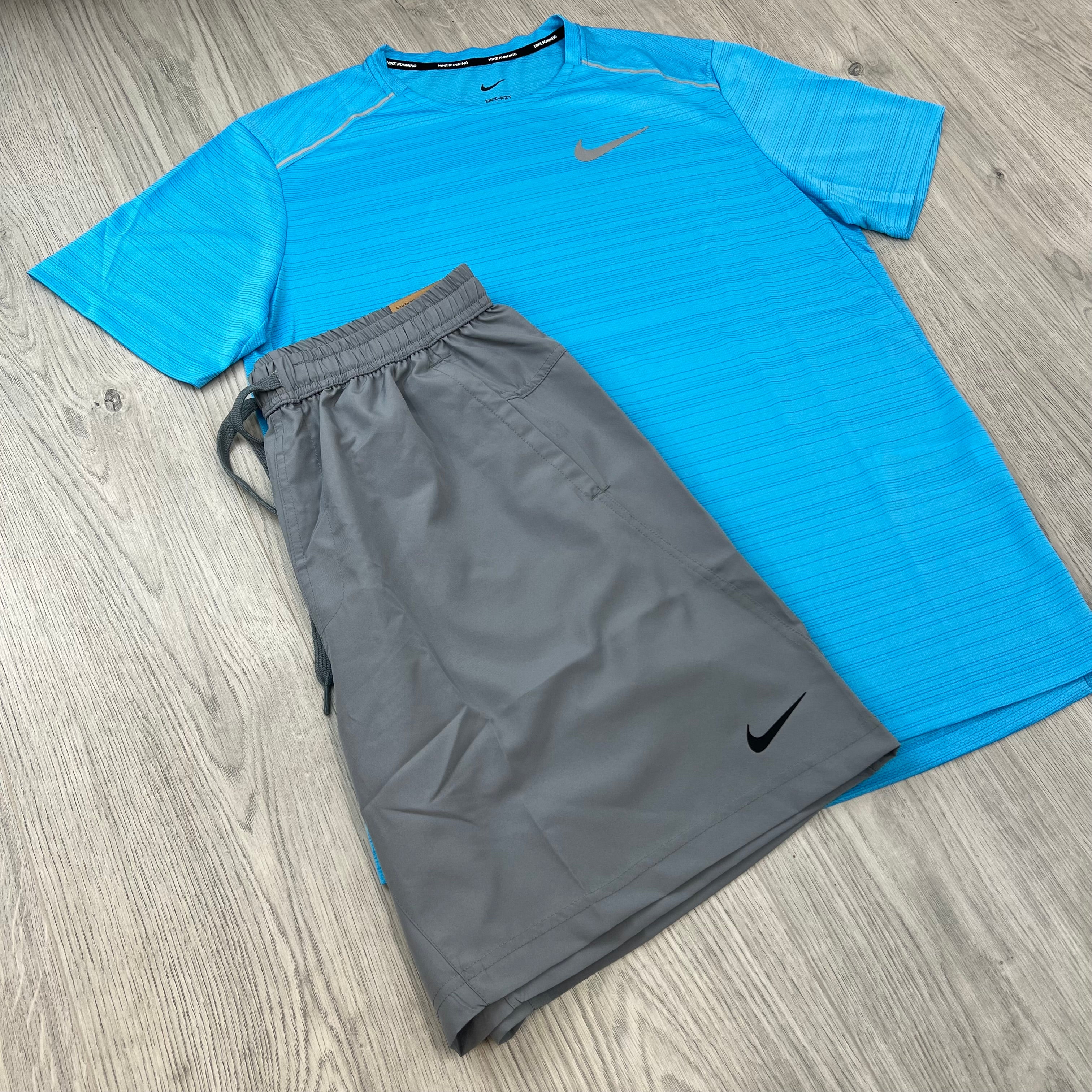 Nike 'Miler' Set - Blue/Grey