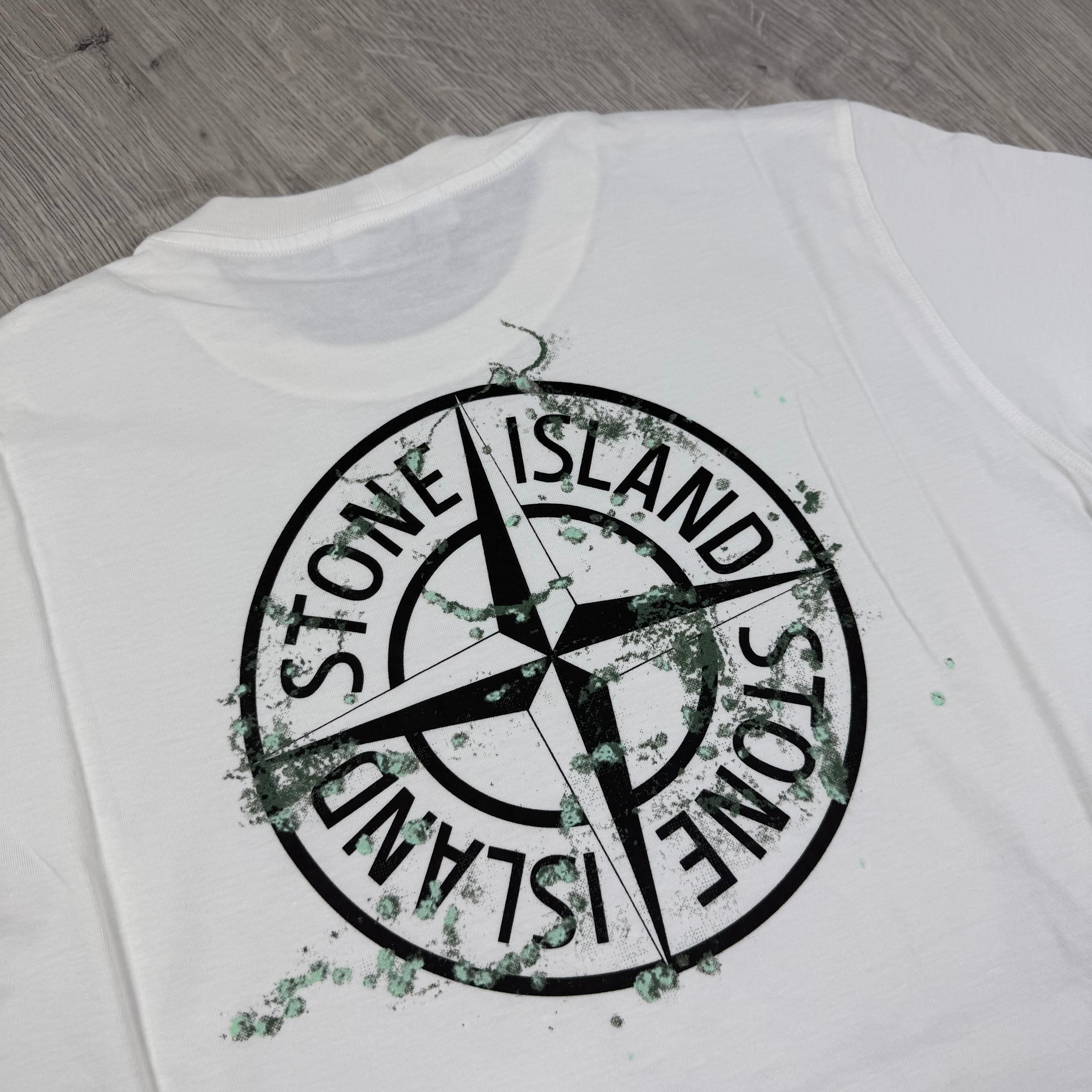 Stone Island Junior Printed T-Shirt - White