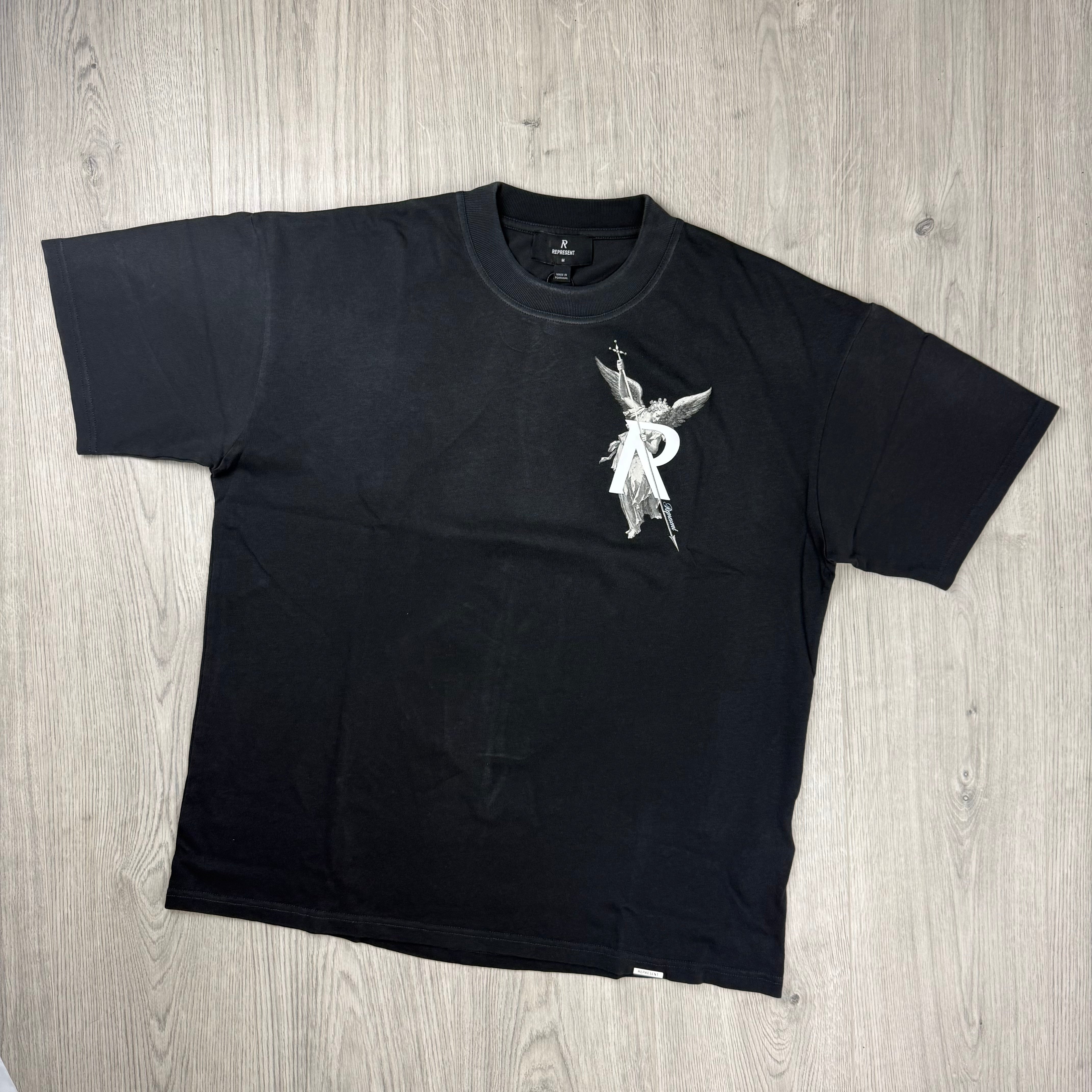 Represent 'Archangel' T-Shirt - Stained Black