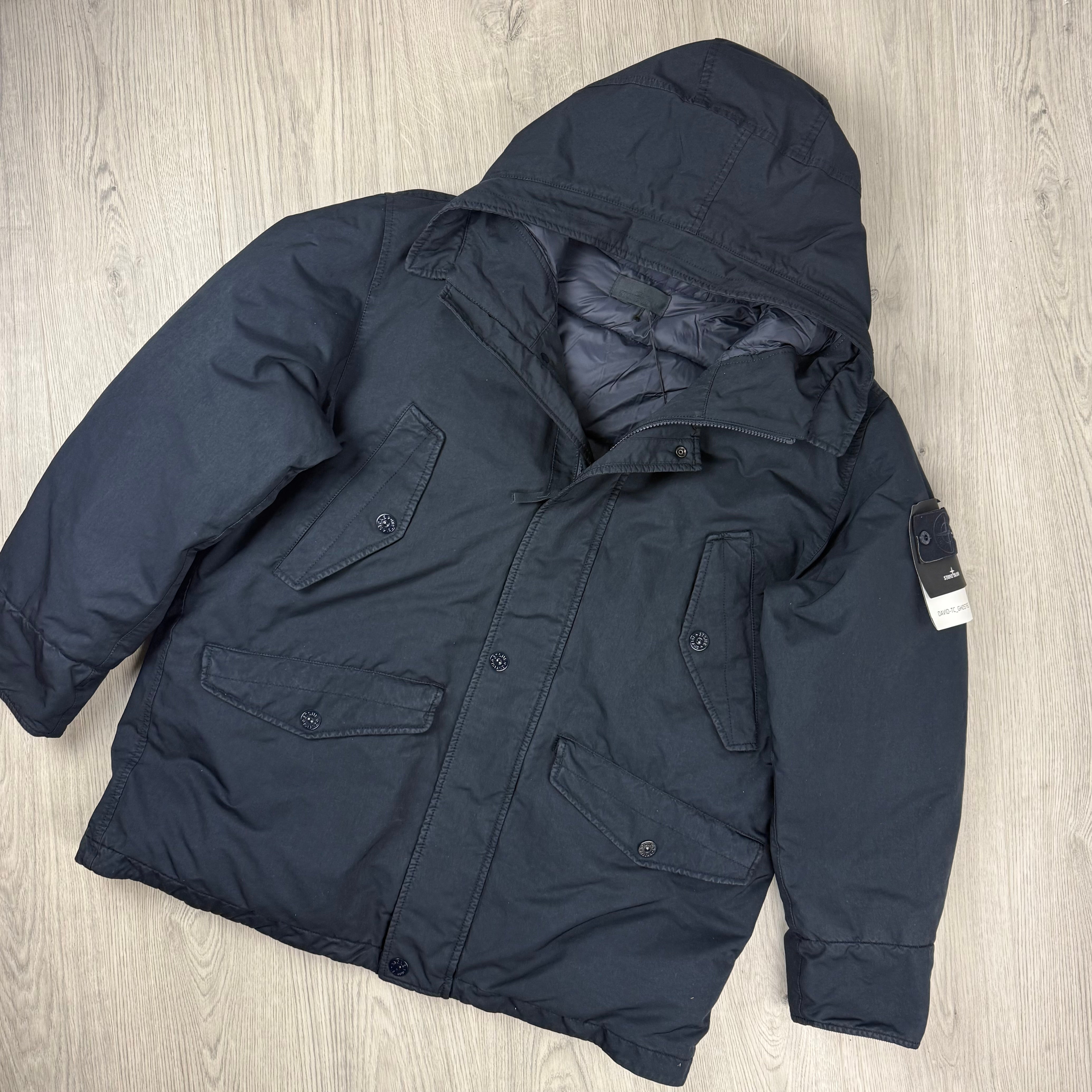 Stone Island Ghost David-TC Down Parka - Navy