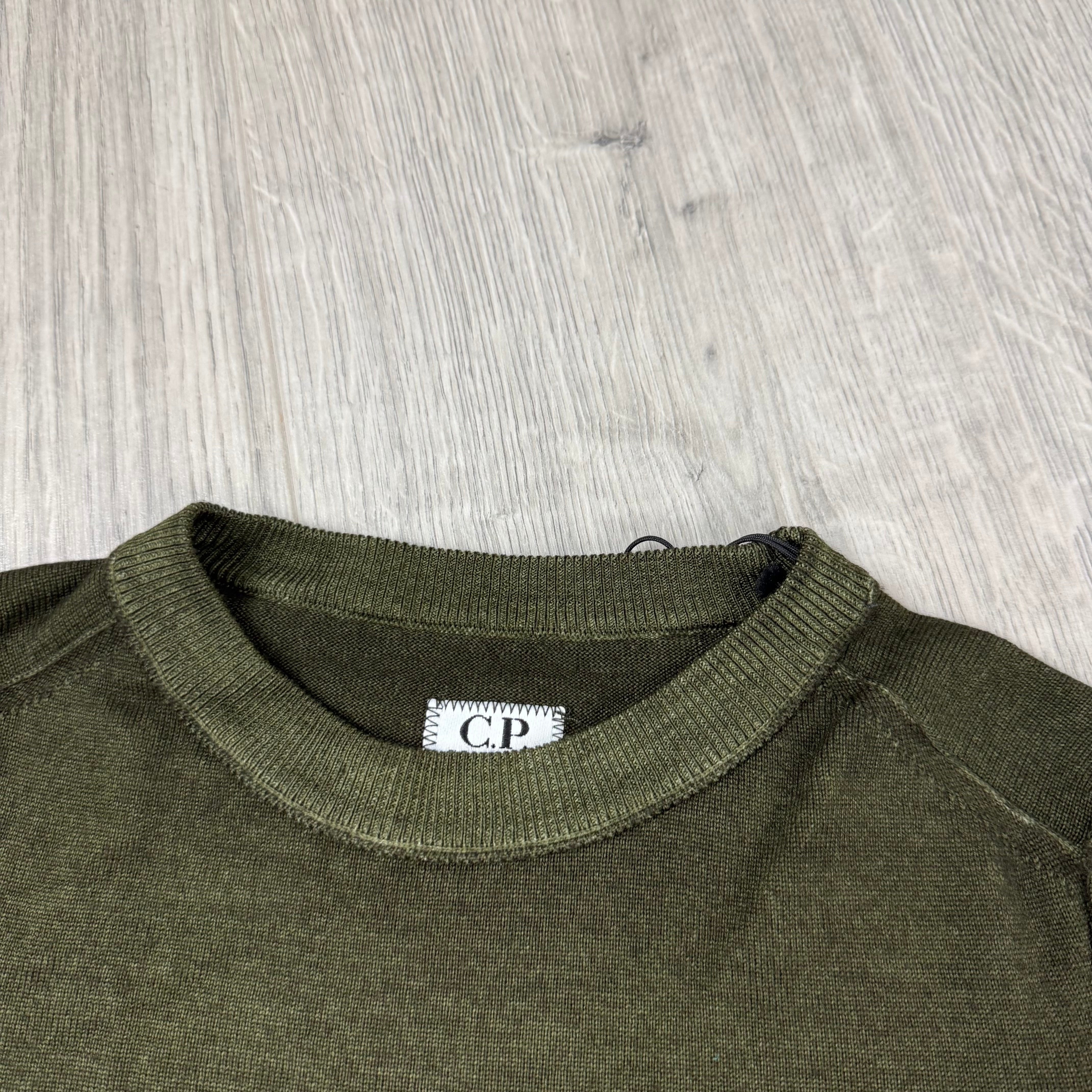 CP Company Junior Knit Sweatshirt - Ivy Green