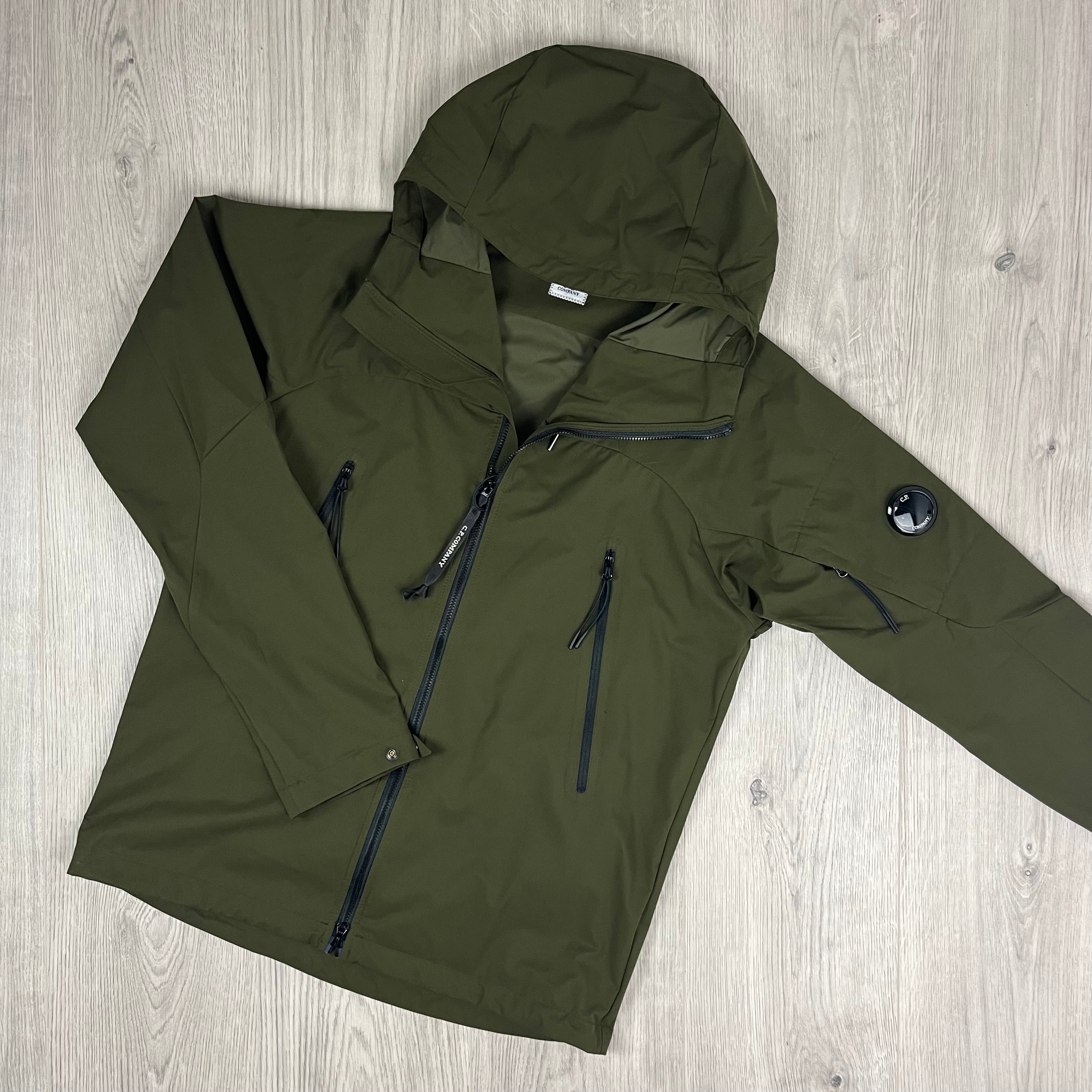 Men's CP Company Pro-Tek Jacket in Ivy Green. On sale at Open Attire.