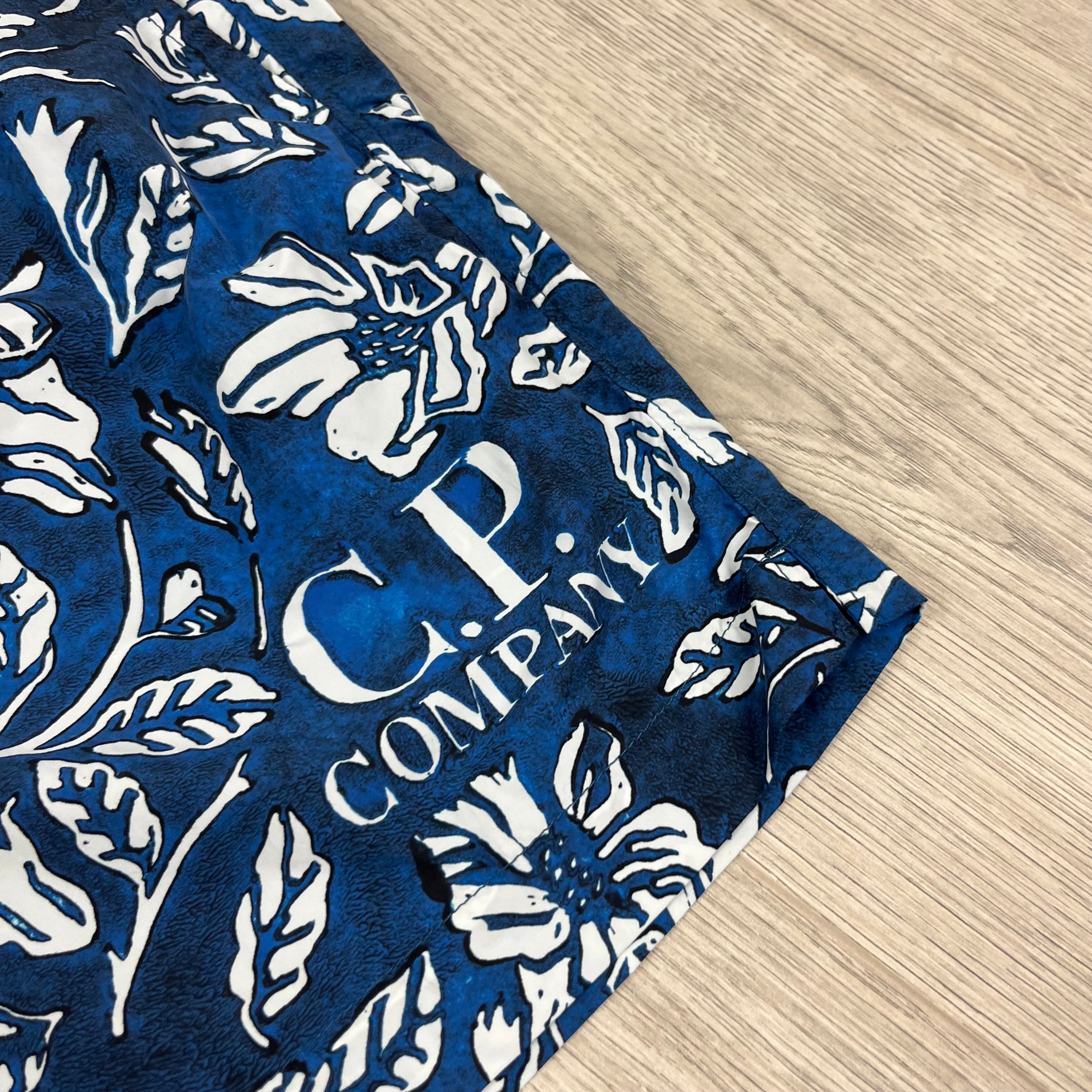CP Company Floral Swim Shorts - Blue