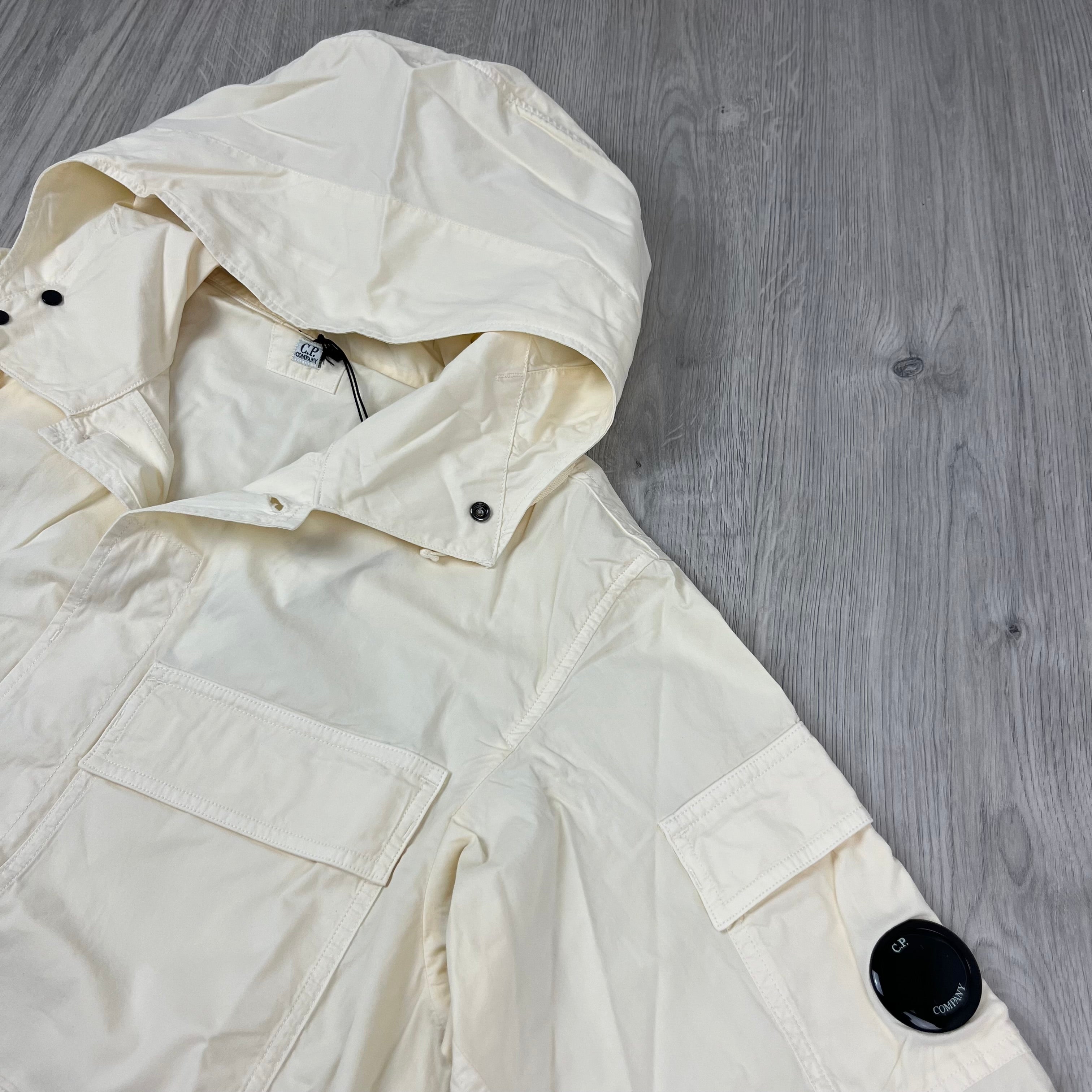 CP Company Hooded Overshirt - Pistachio Shell