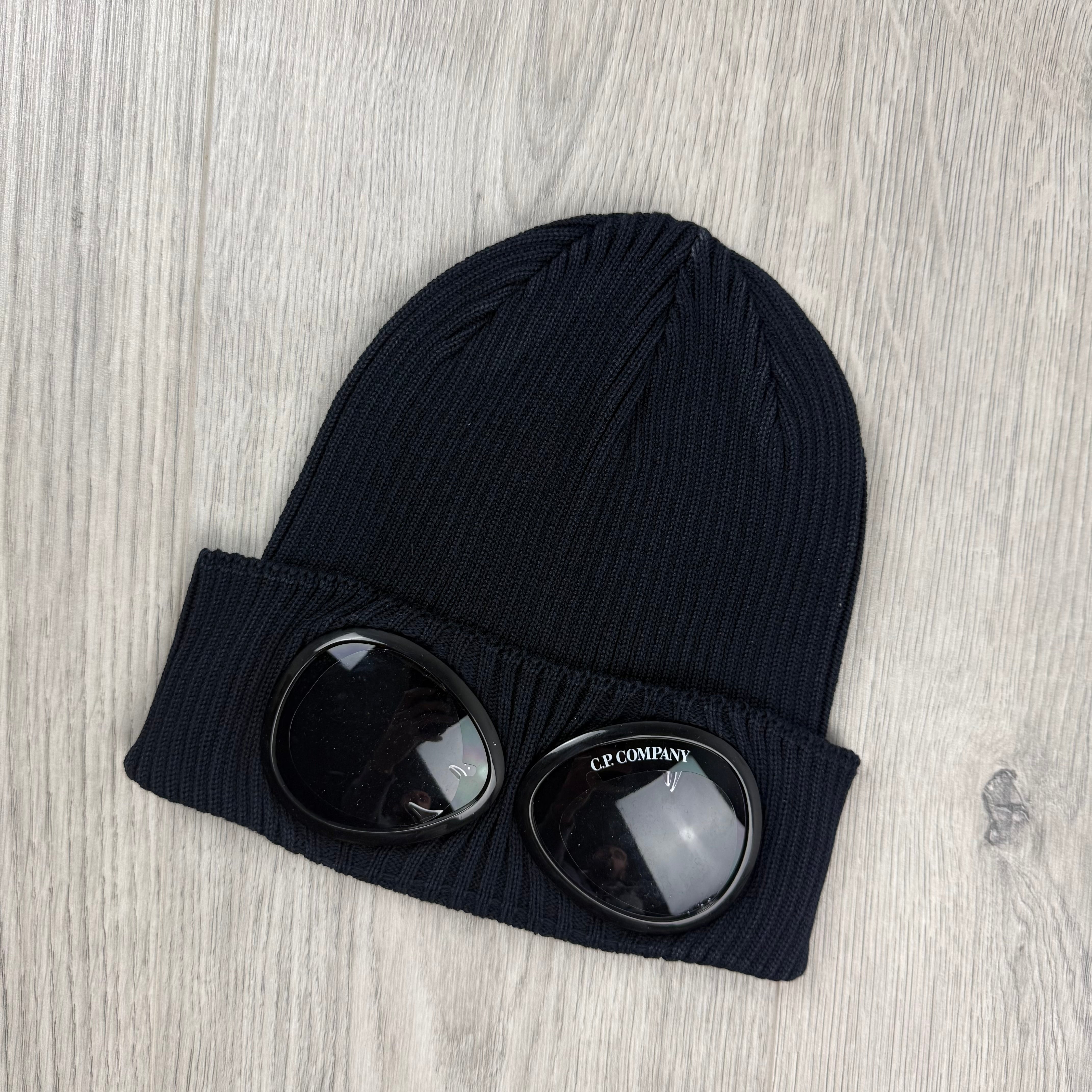CP Company Goggle Beanie - Navy
