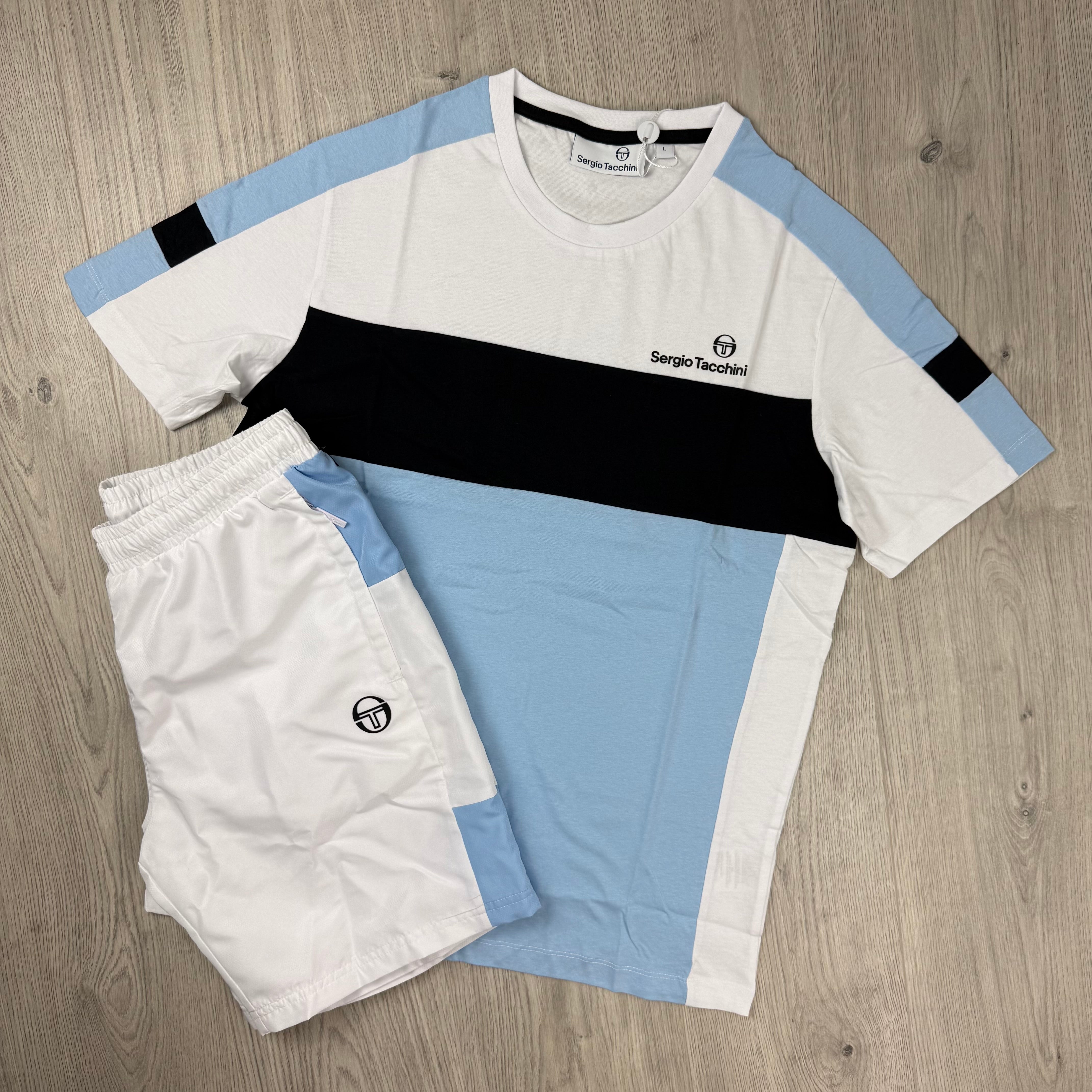 Sergio Tacchini 'Libera' Set - White/Blue