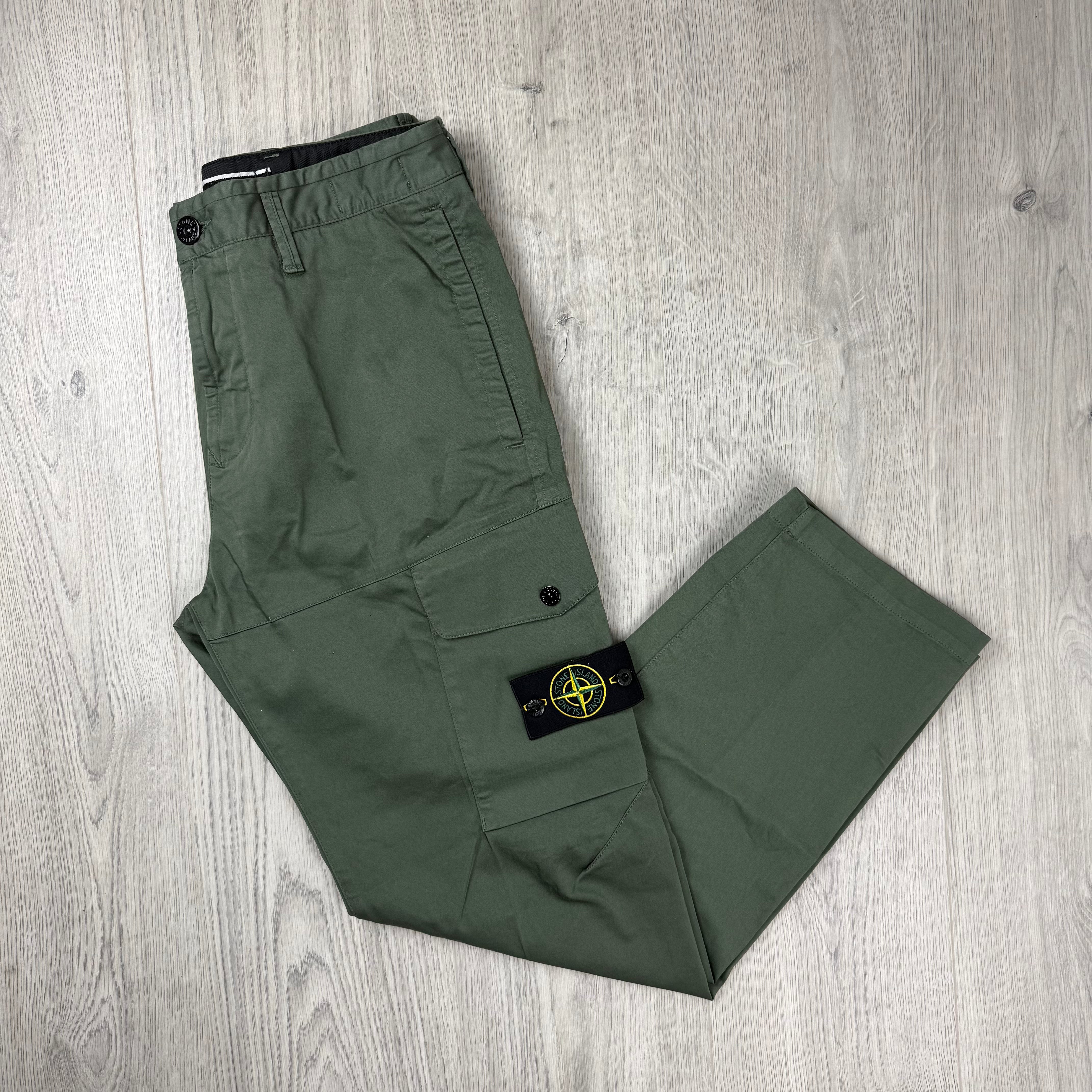 Stone Island Cargo Trousers - Musk