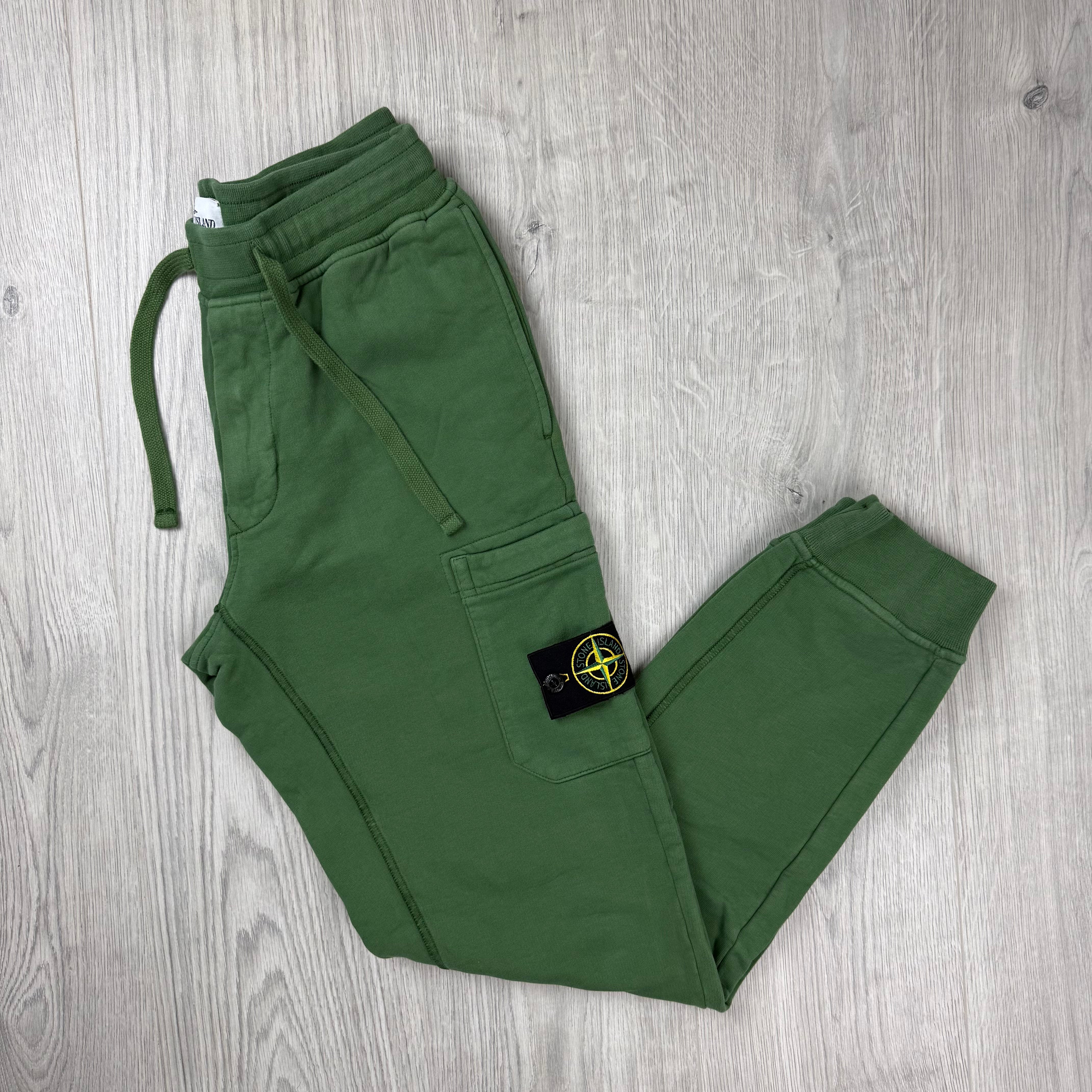 Stone Island Dyed Sweatpants - Olive