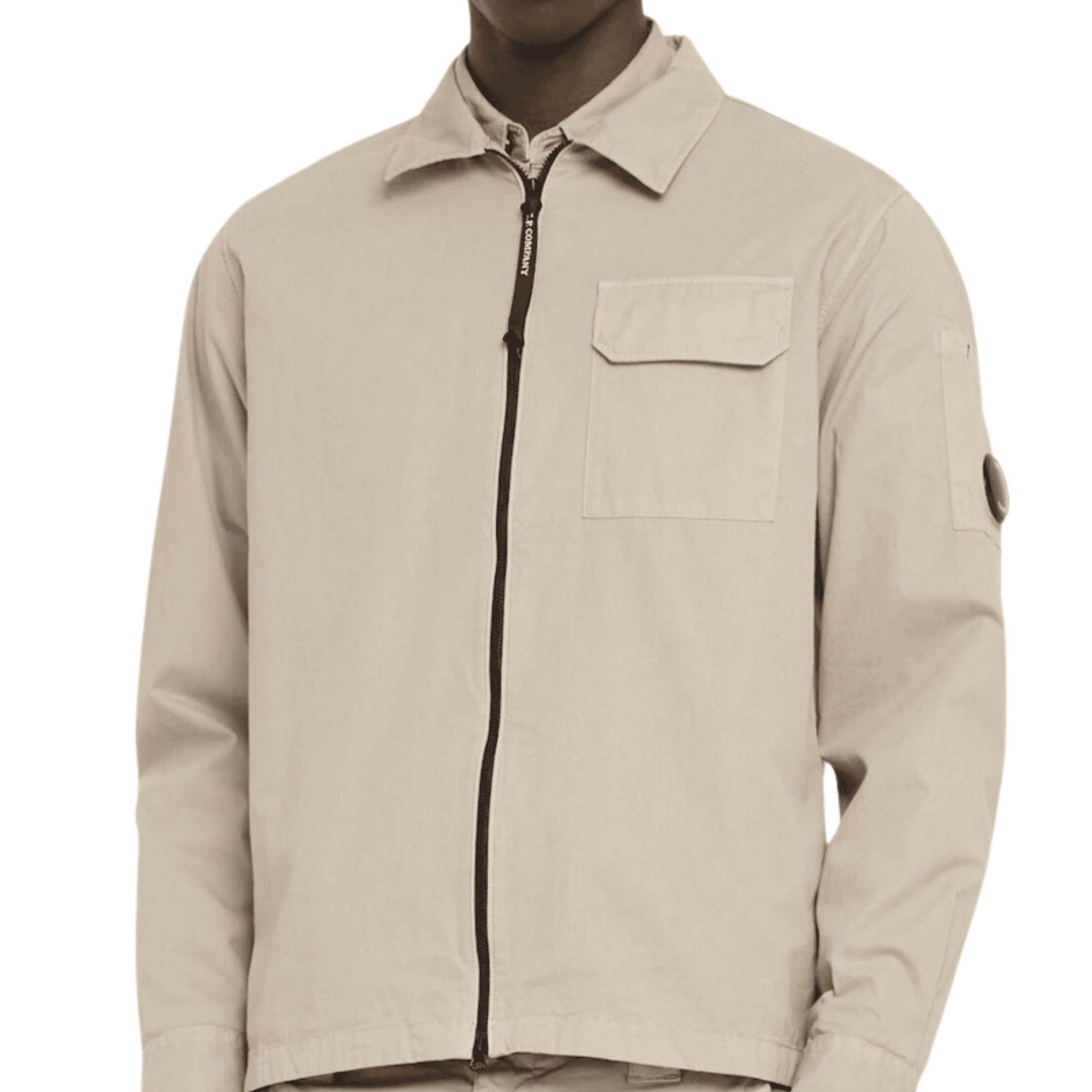 CP Company Zip Overshirt - Vintage Khaki