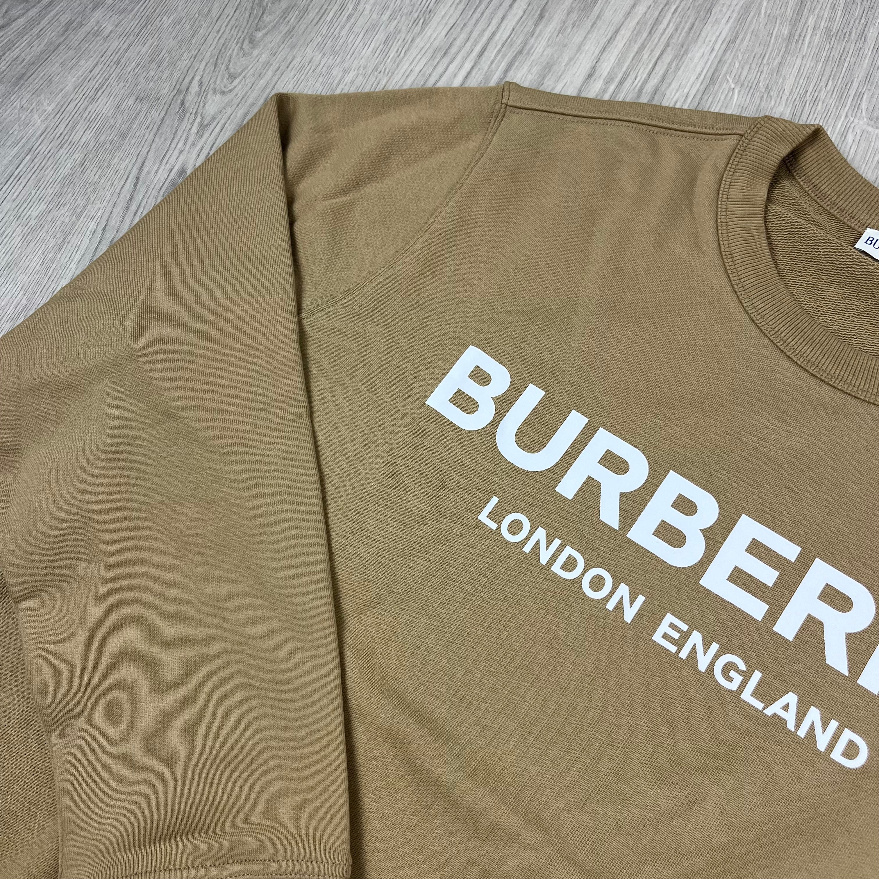 Burberry 'Fawson' Sweatshirt in Archive Beige. On sale at Open Attire.