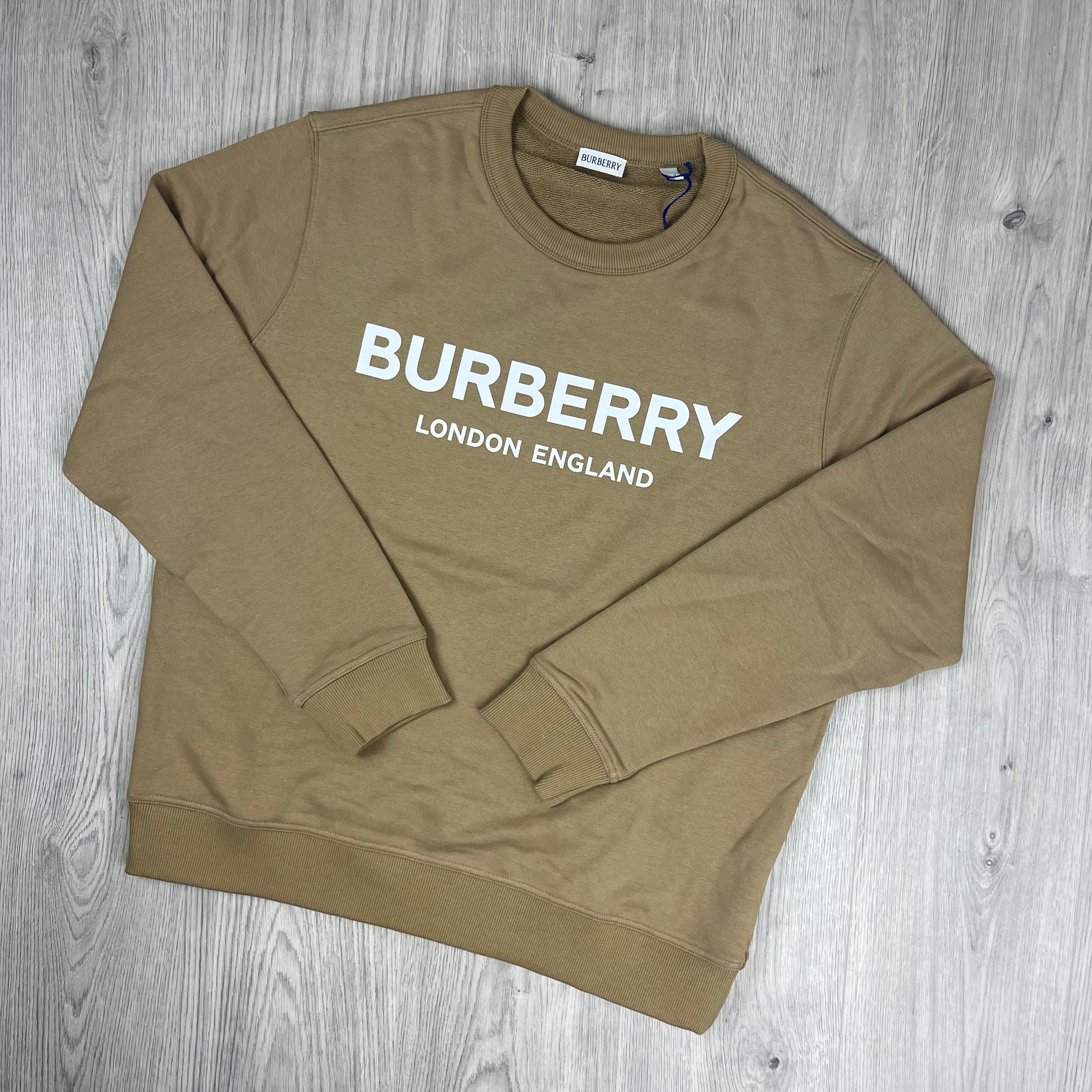 Burberry 'Fawson' Sweatshirt in Archive Beige. On sale at Open Attire.