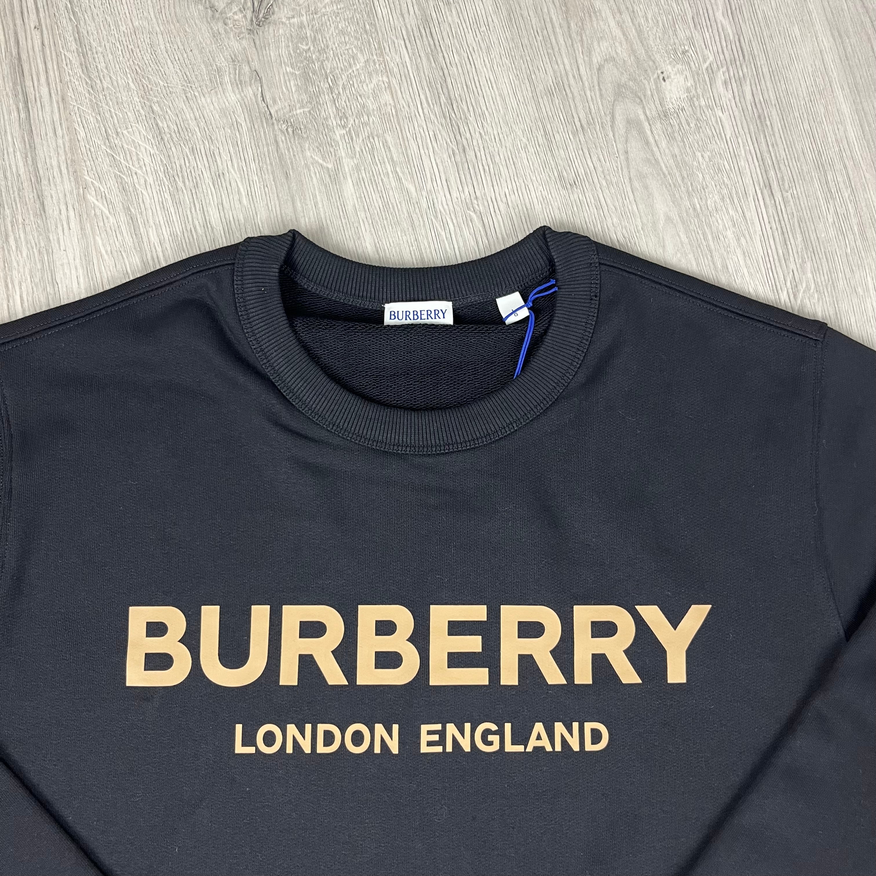Burberry 'Fawson' Sweatshirt in Black. On sale at Open Attire.