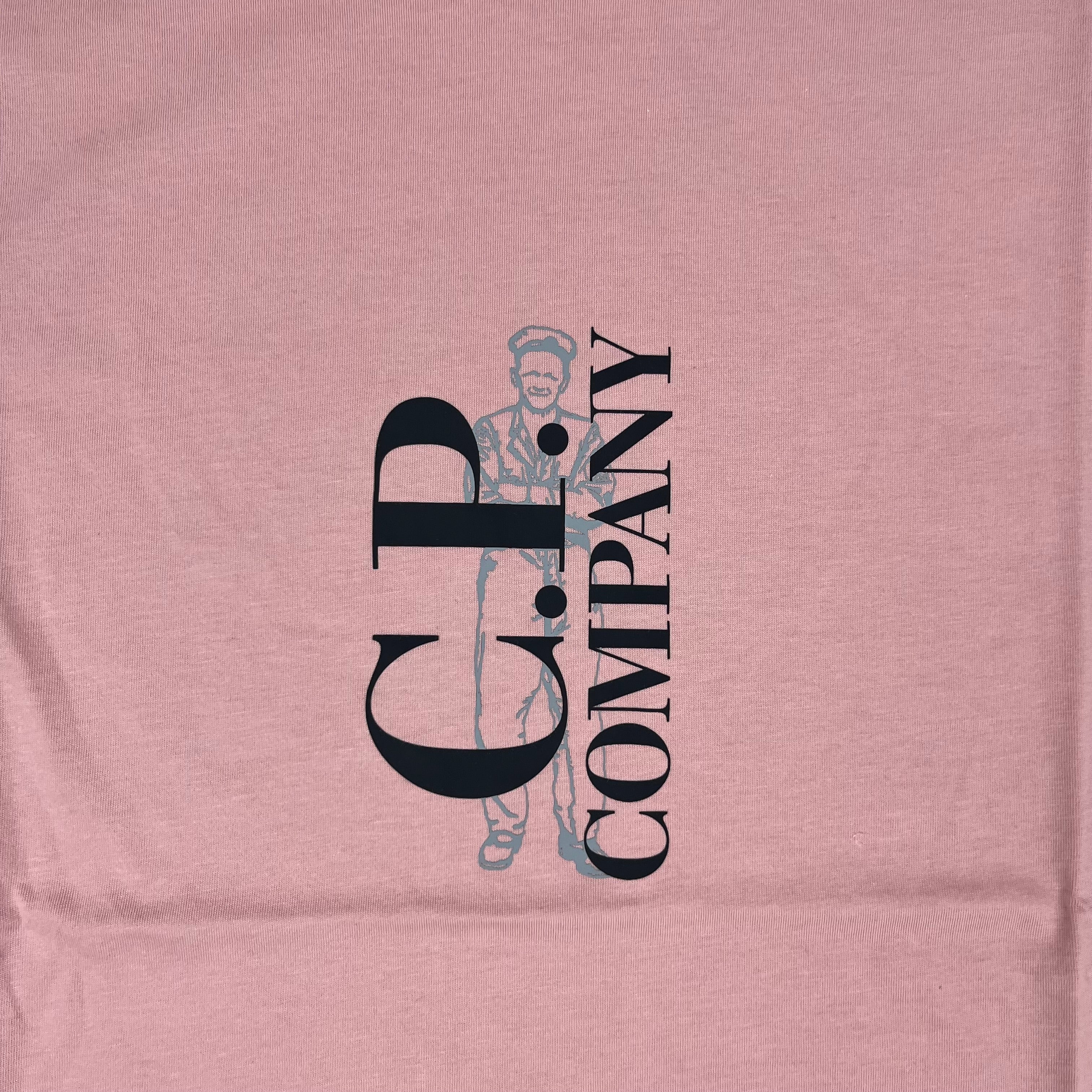 CP Company 30/1 Sailor T-Shirt in Misty Rose. On sale at Open Attire.