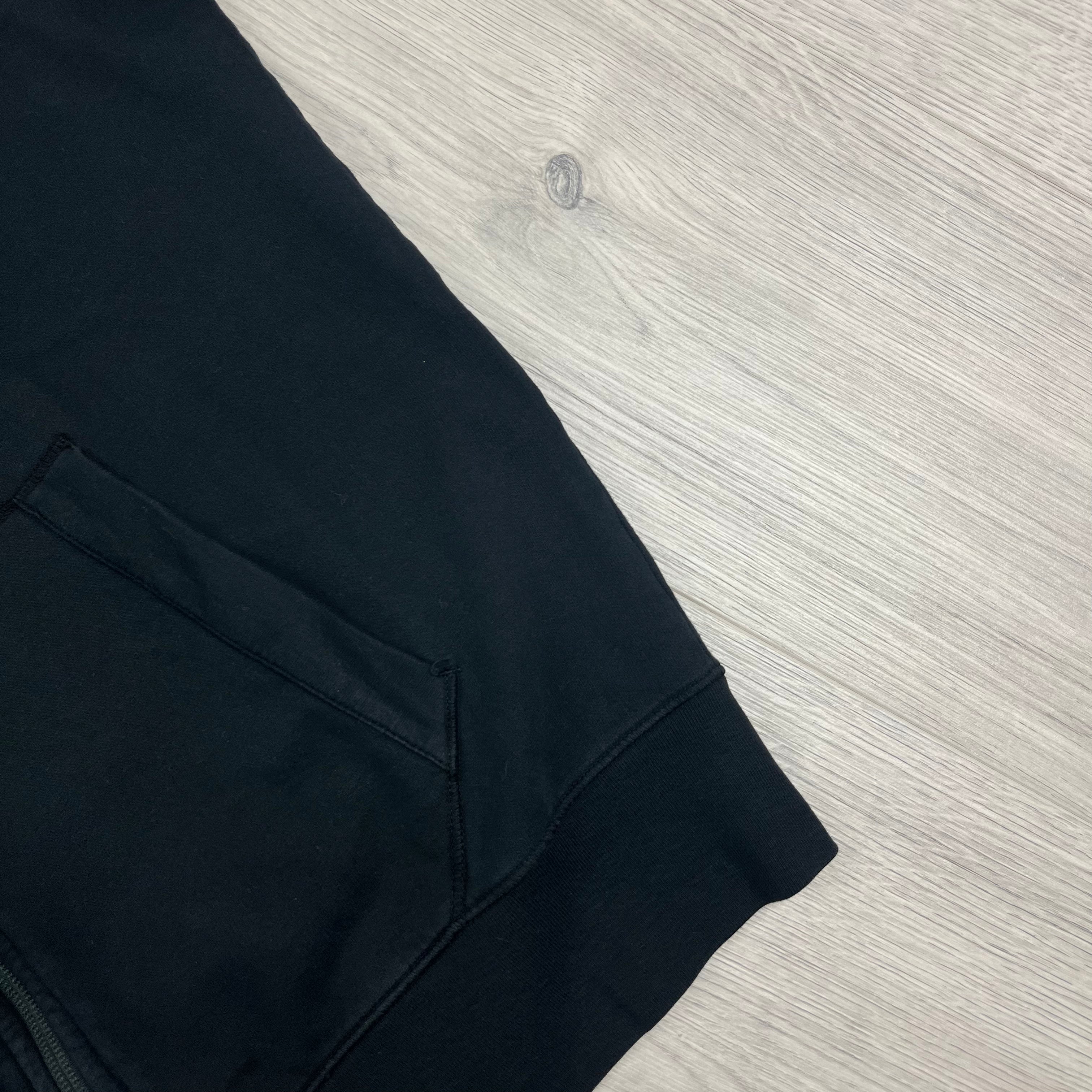 CP Company Light Fleece Zip Hoodie - Black