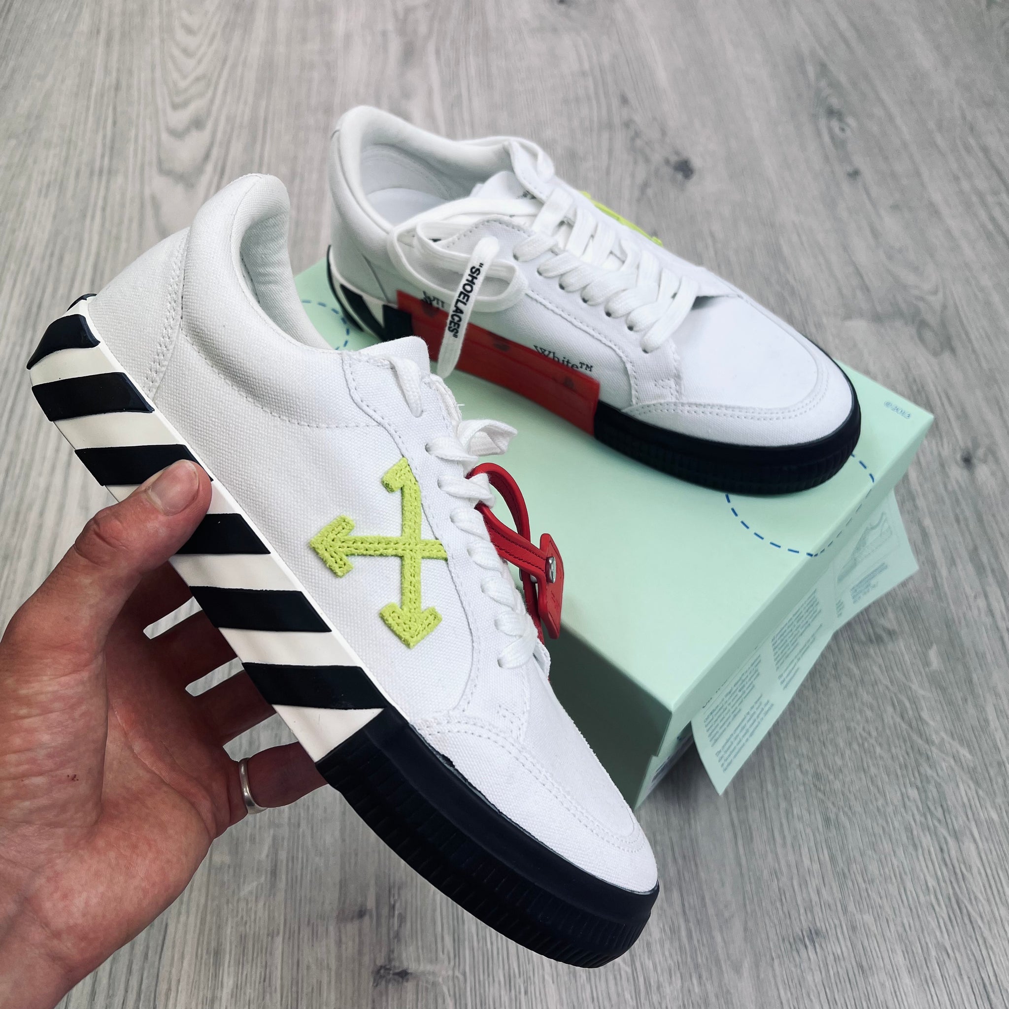 Off White Canvas Sneakers