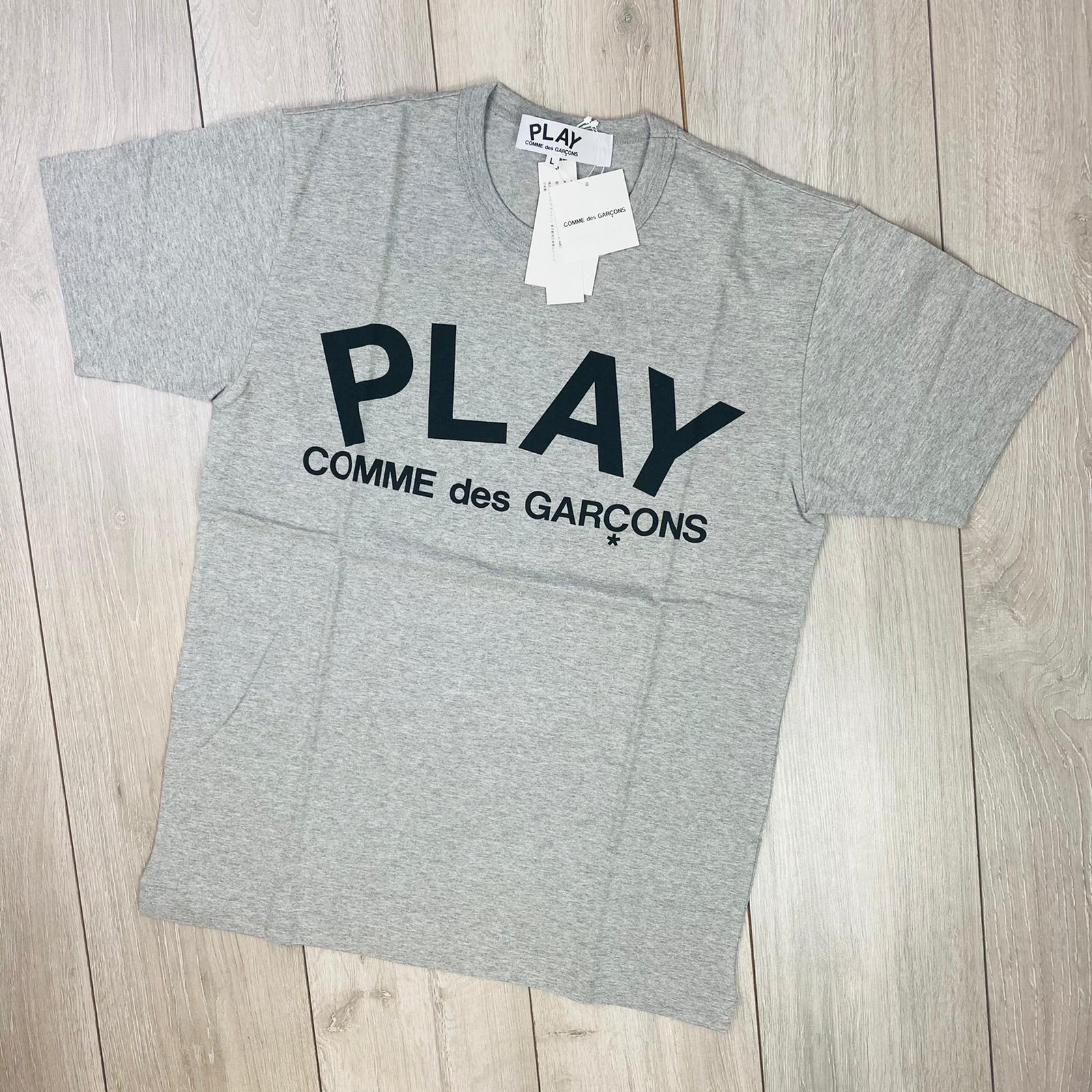 Comme Des Garcons PLAY T Shirt Grey