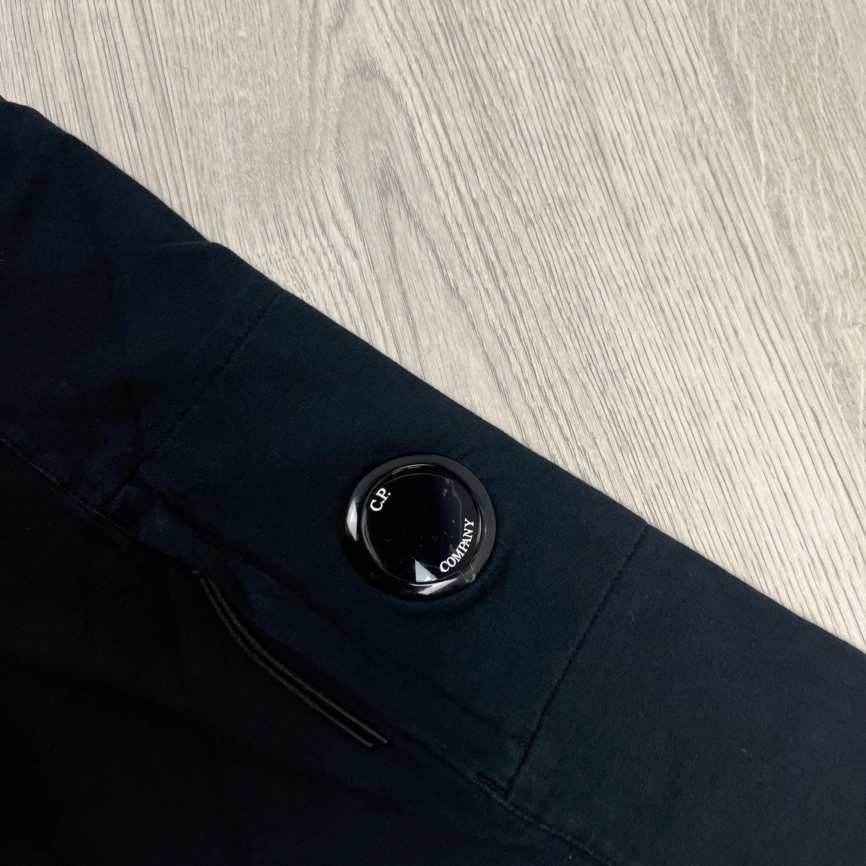 CP Company Light Fleece Zip Hoodie - Black