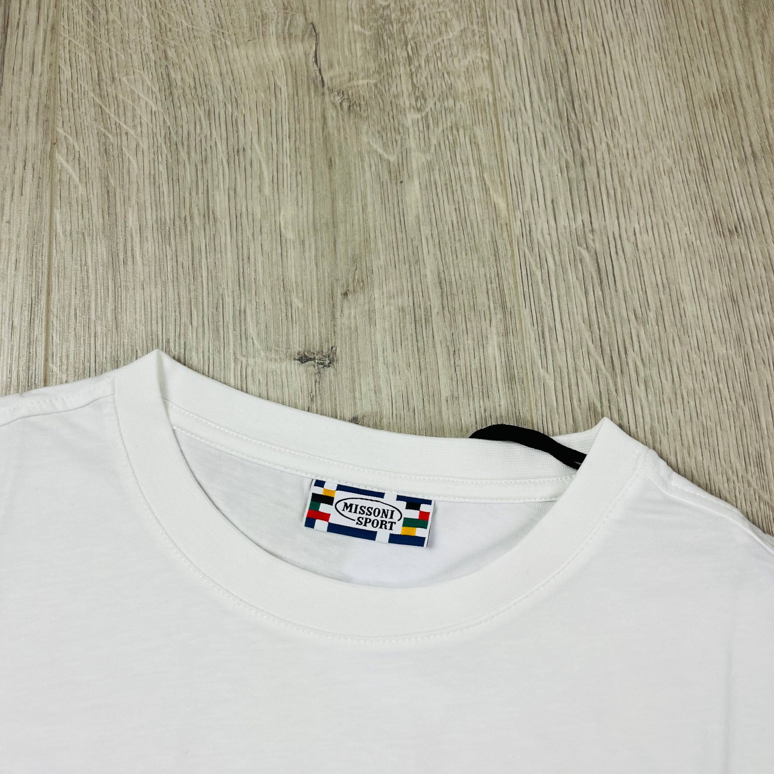 Missoni Sport T-Shirt in White. On sale at Open Attire.