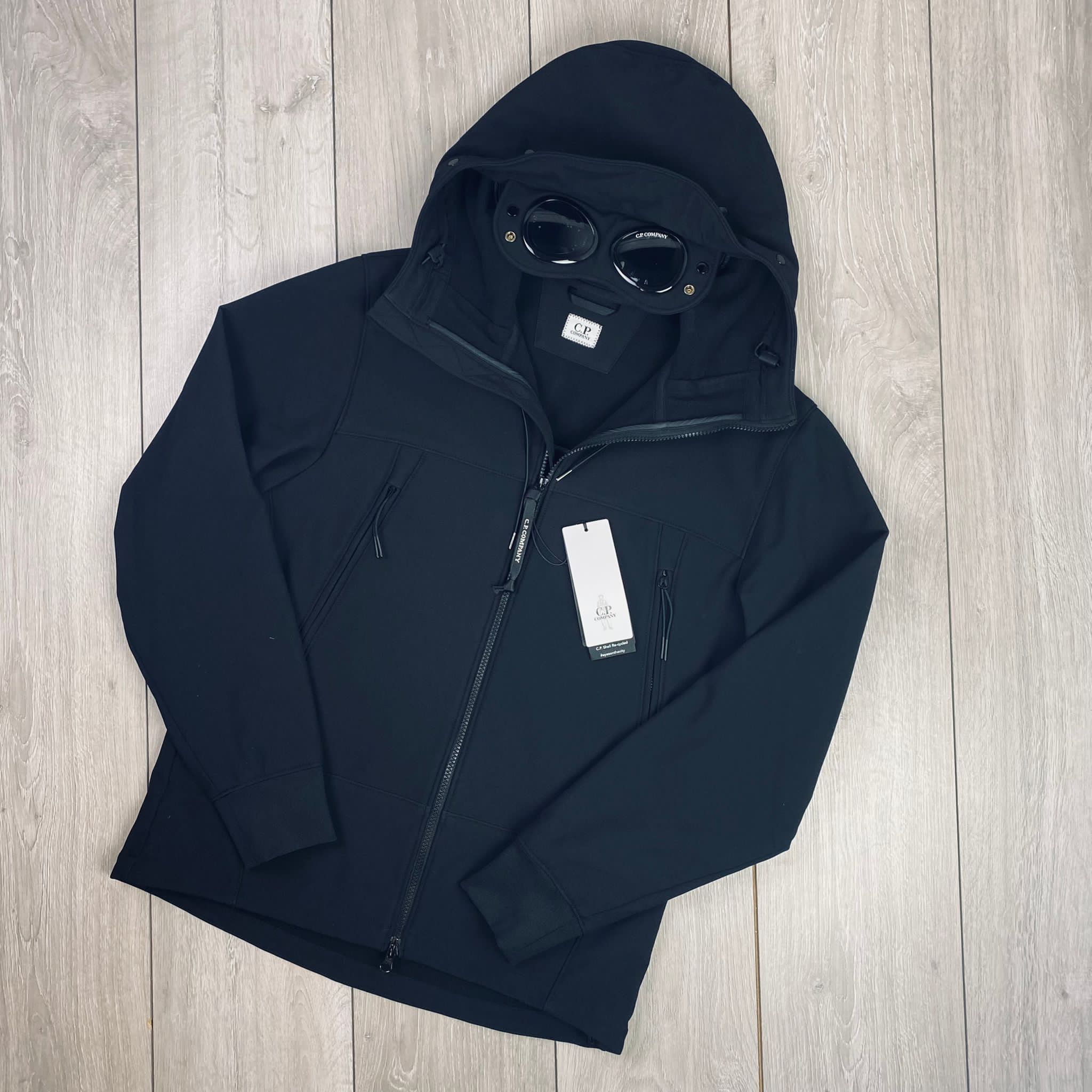 CP Company | Men's Shell Goggle Jacket | Black | Outlet Sale