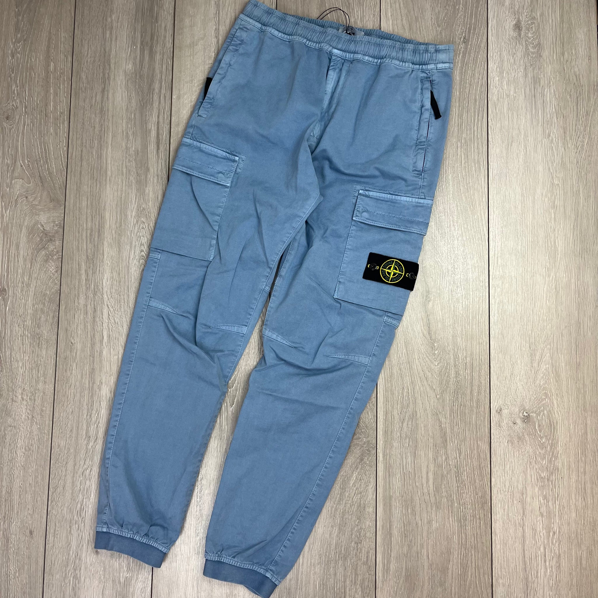 Stone island blue cargo on sale pants