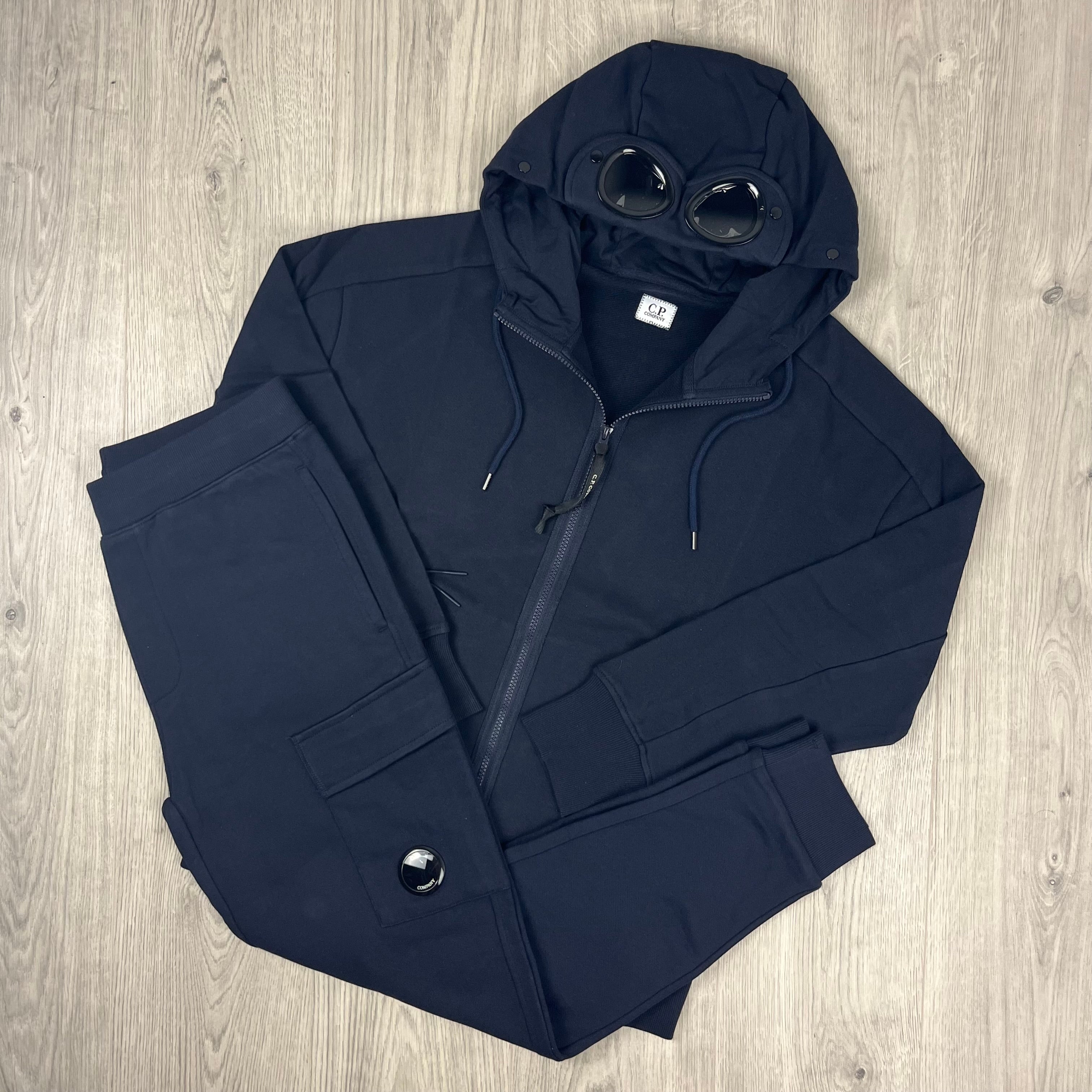C.P. COMPANY ネイビー　ジップ　スウェット　cp company CP Company | Men's Raised Fleece Tracksuit | Navy Blue | Outlet Sale