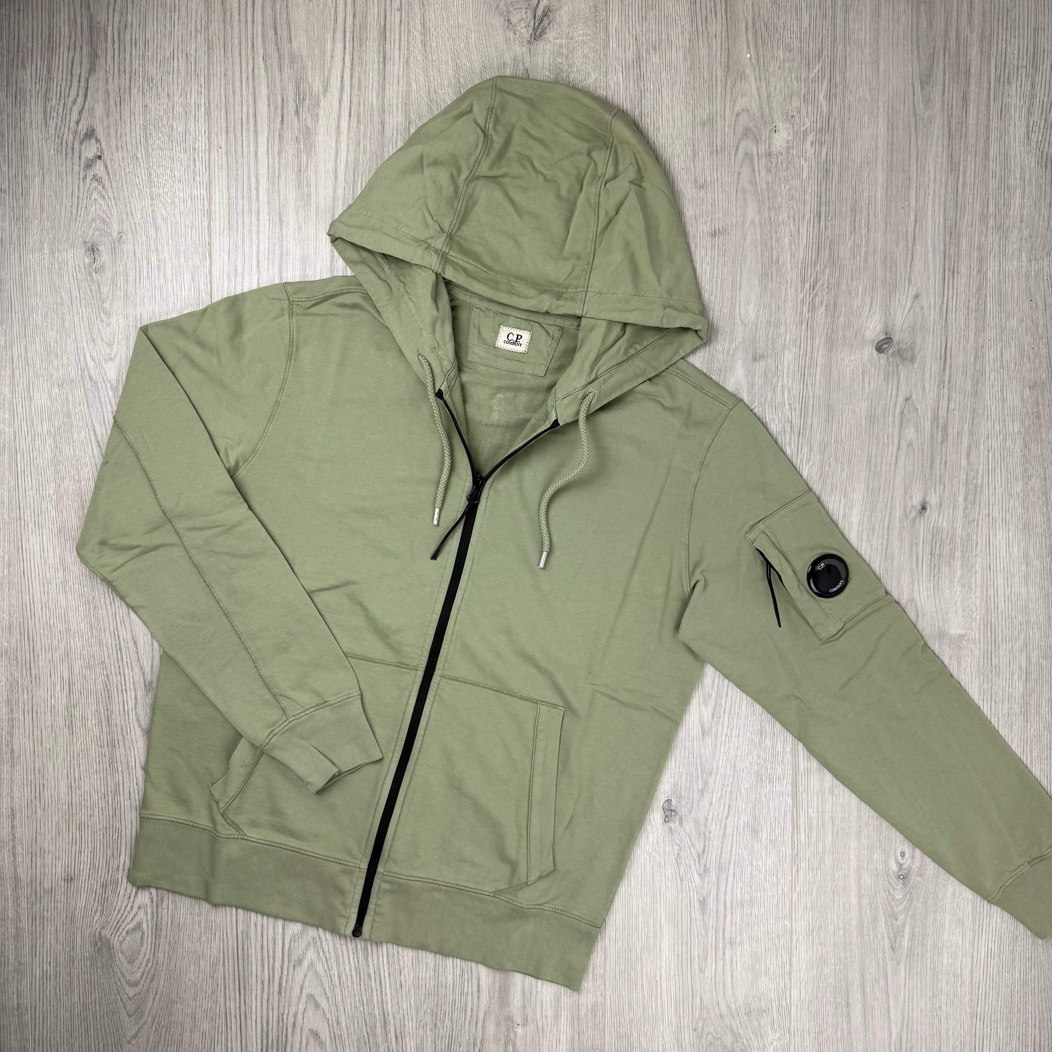 CP Company | Men's Raised Fleece Zip Hoodie | Navy | Outlet Sale