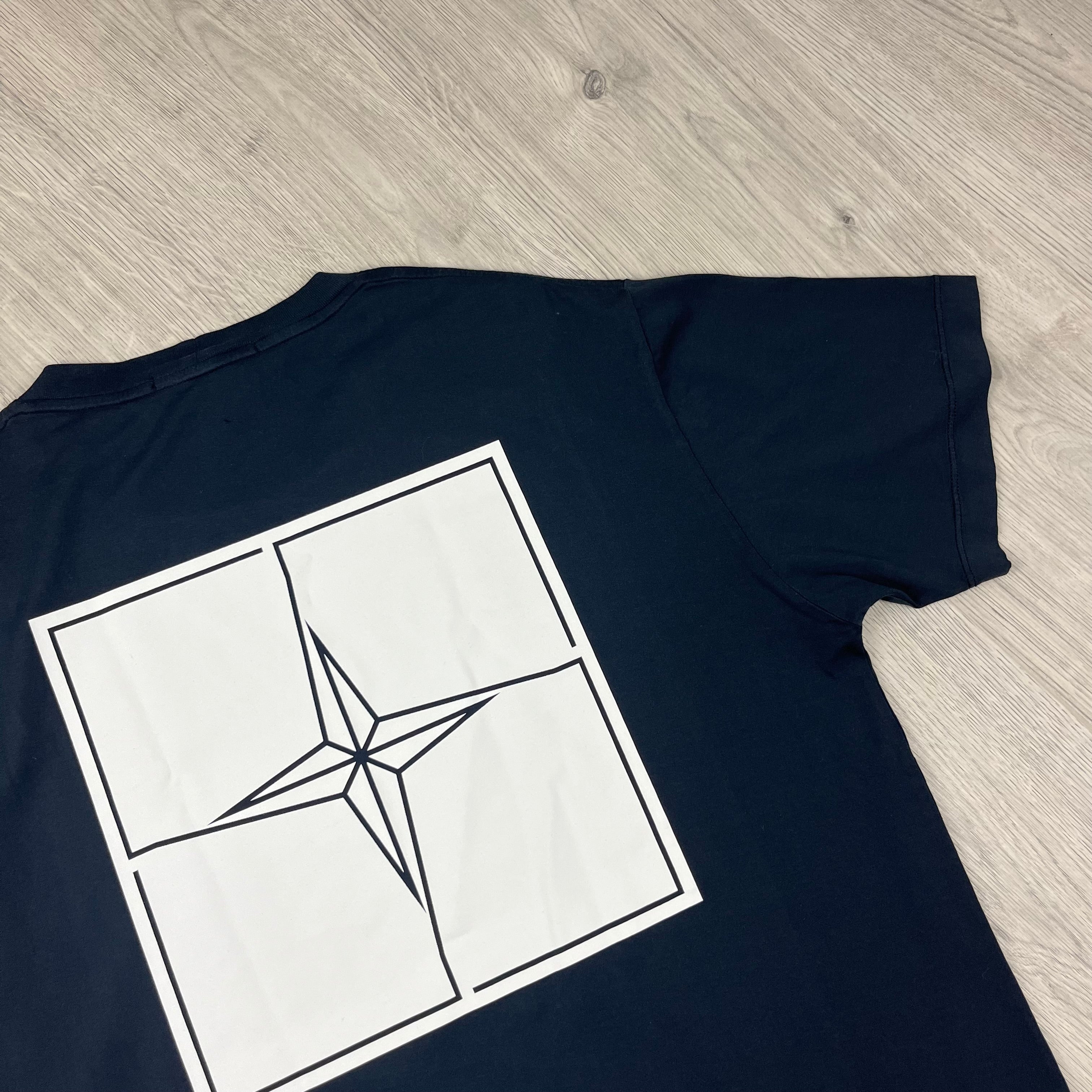 Stone Island Printed T-Shirt - Navy