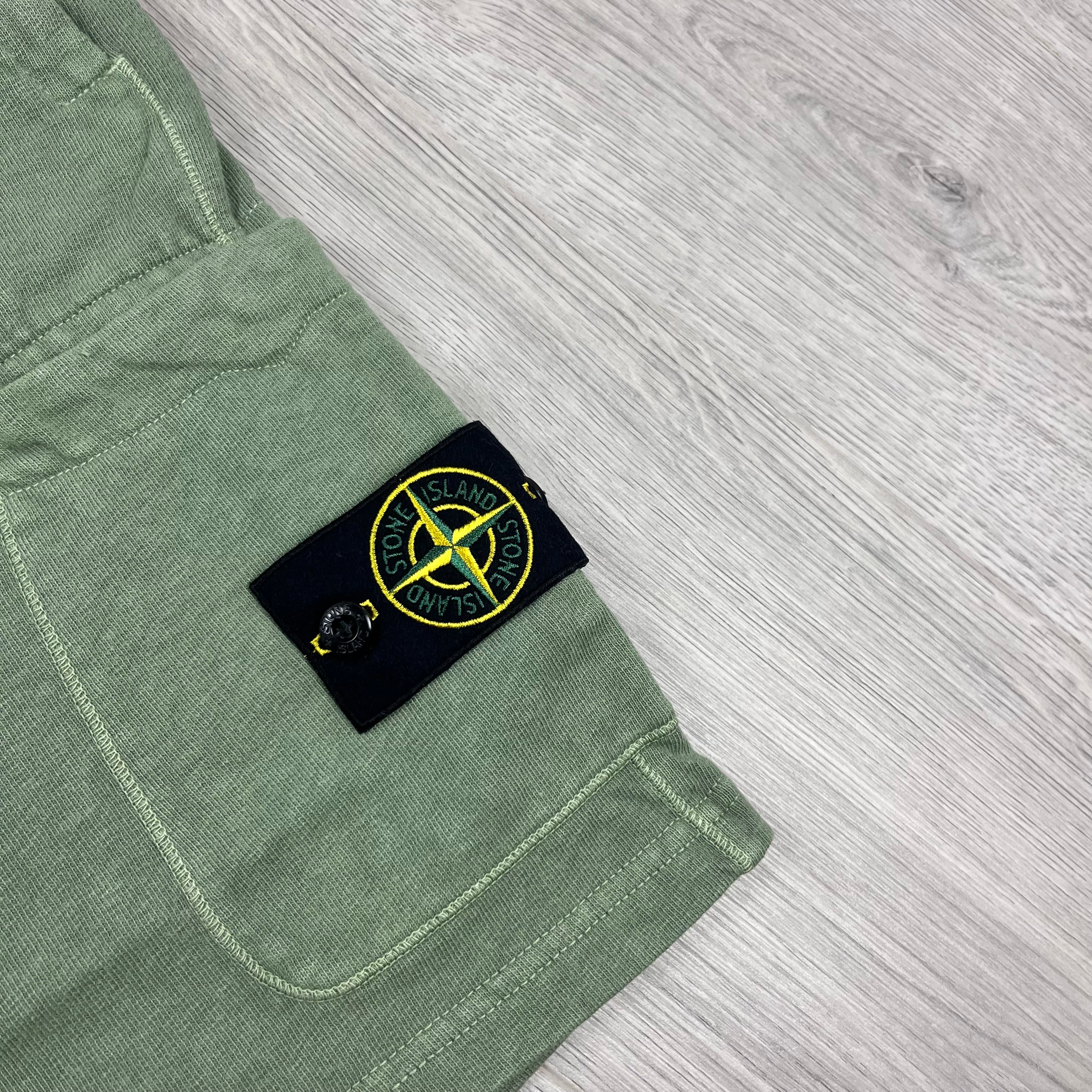 Stone Island Jersey Shorts - Sage Green