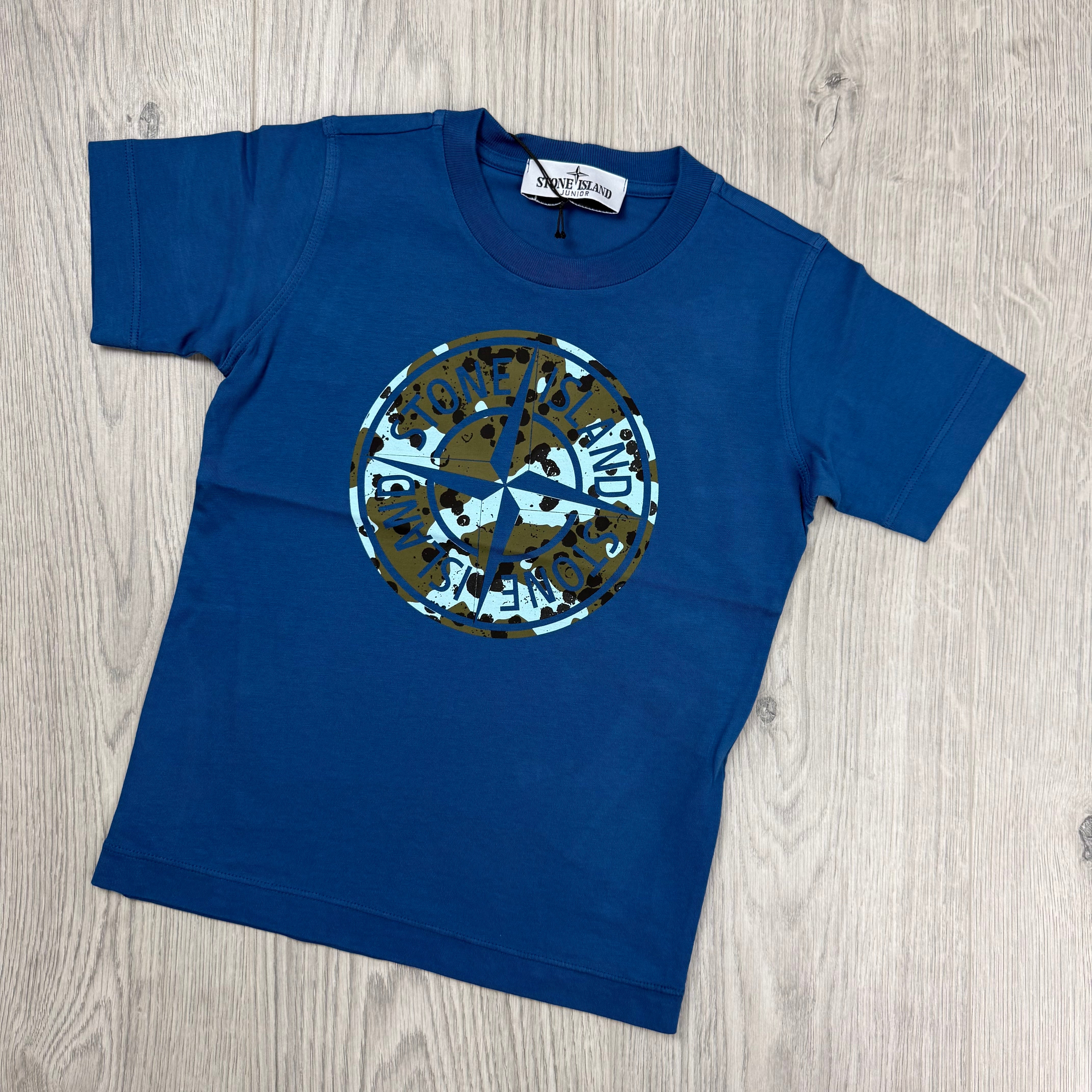 Stone Island Junior Printed T-Shirt - Blue