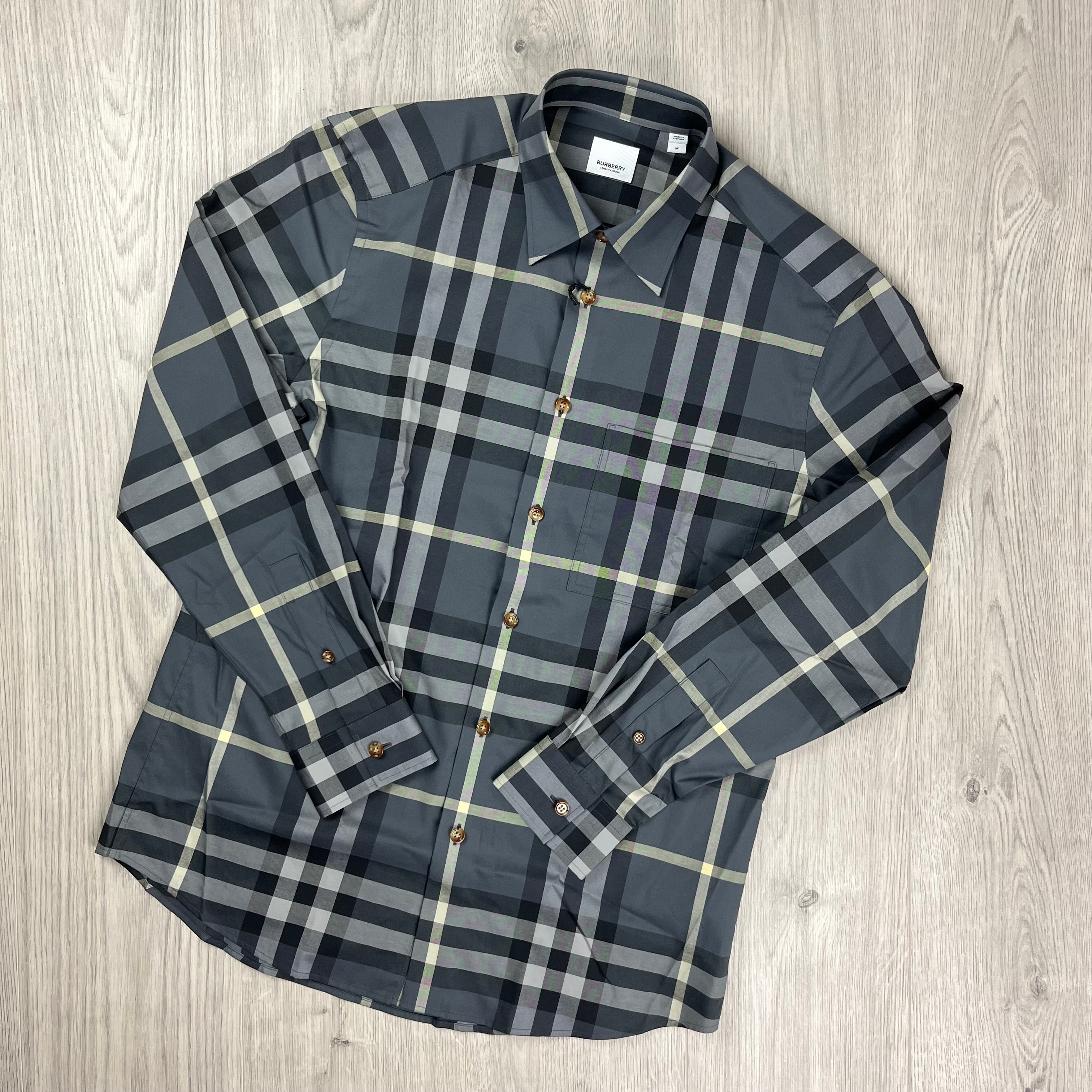 Burberry Check Shirt Grey