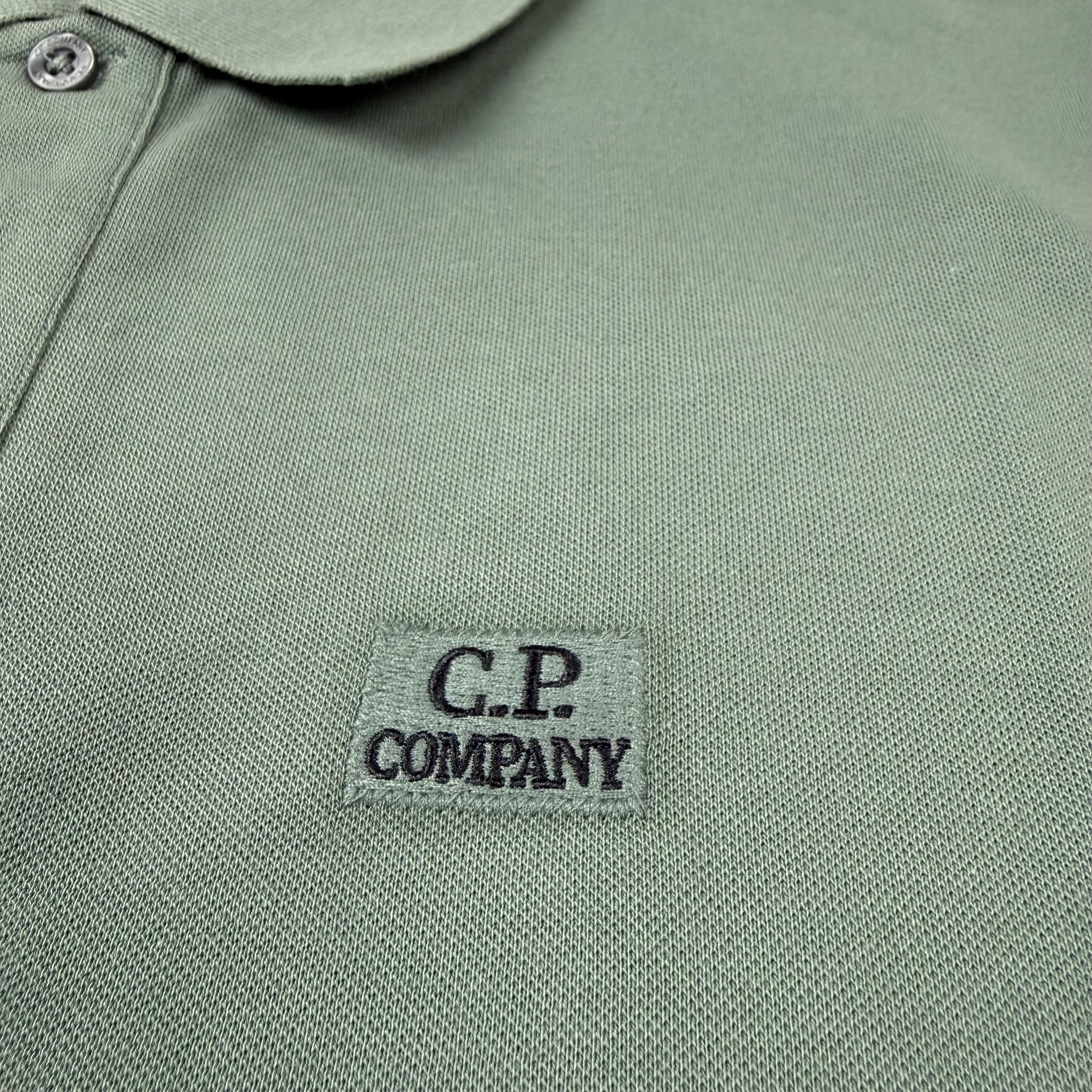 CP Company Piquet Polo Shirt - Laurel Wreath