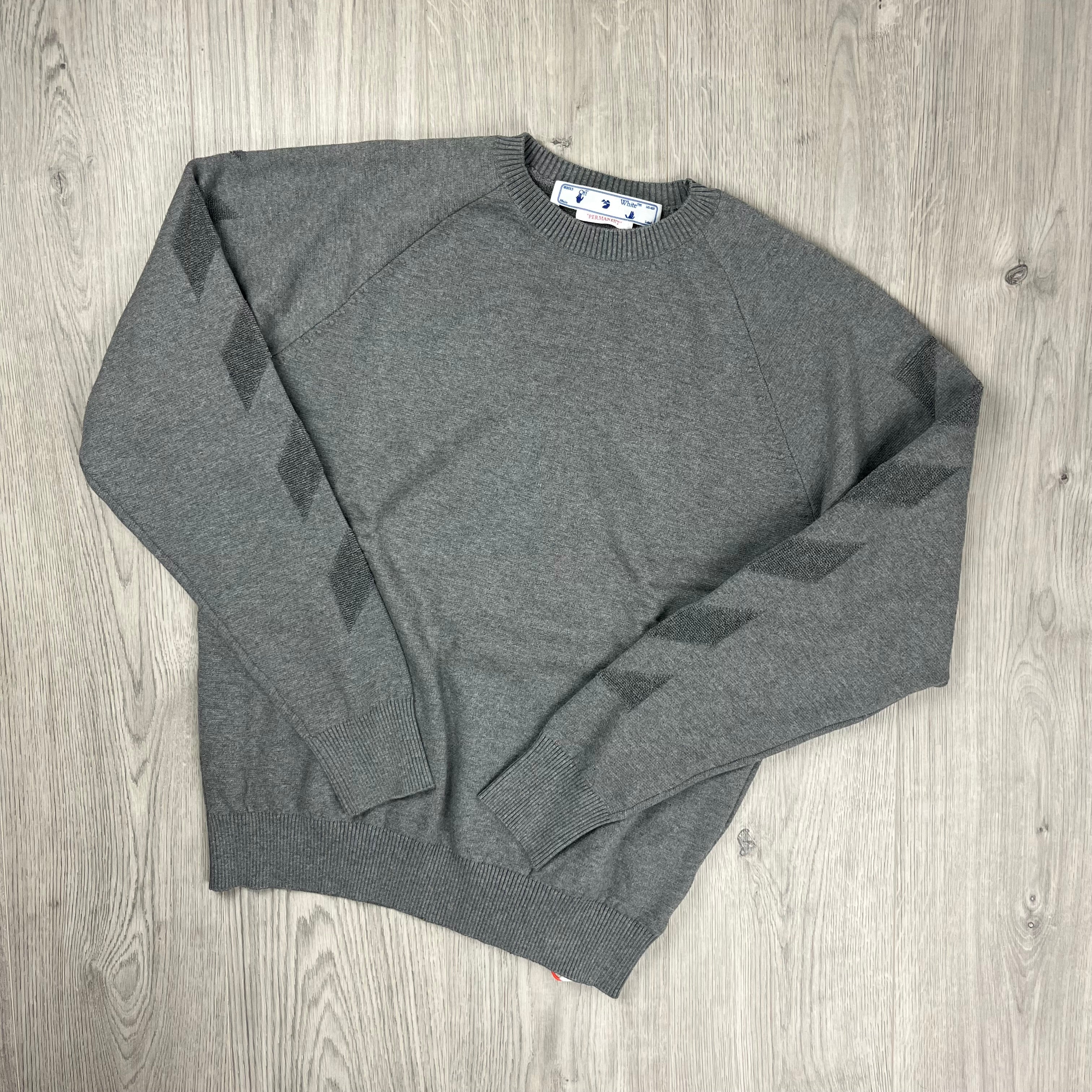 Off-White Knit Sweatshirt - Grey