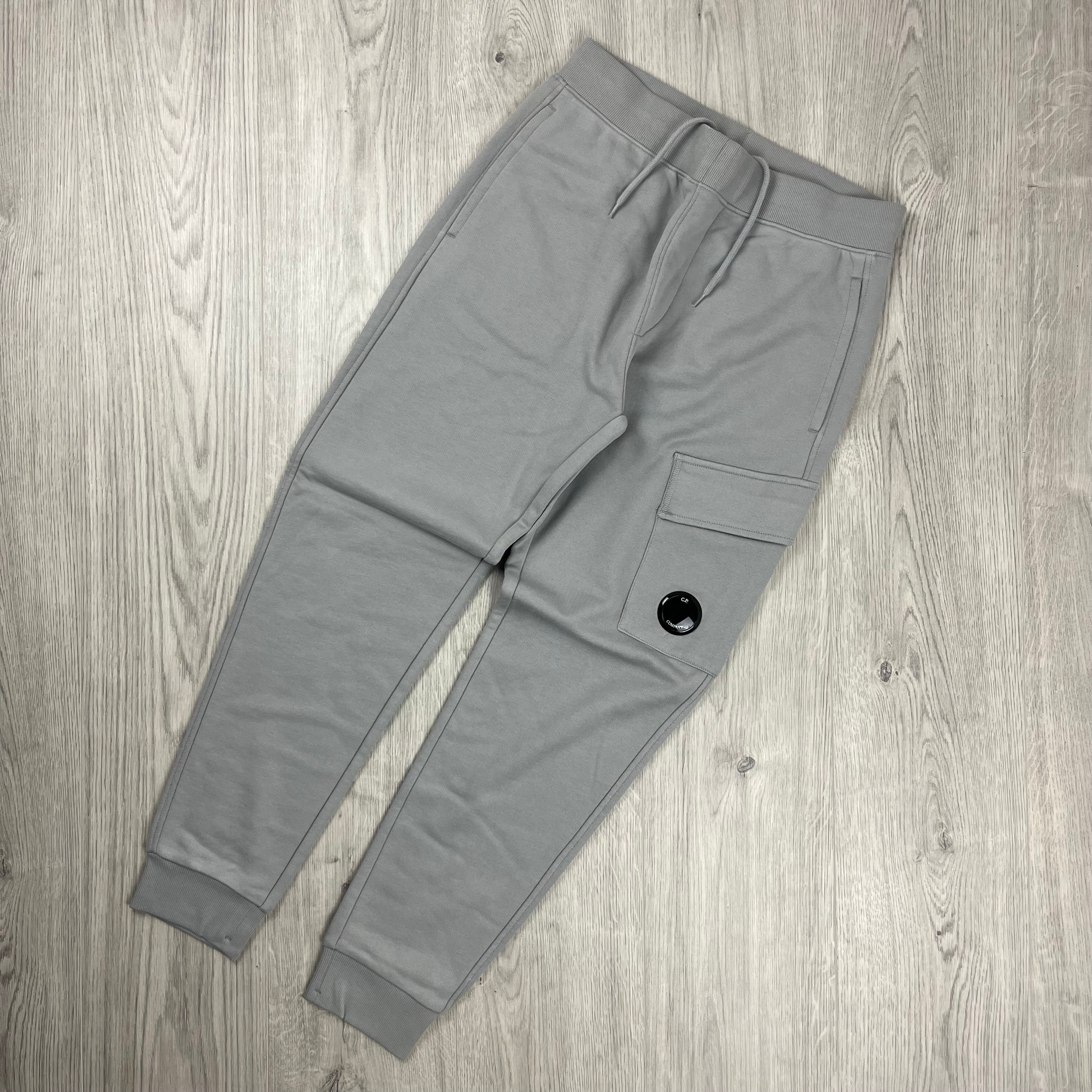 CP Company Raised Fleece Sweatpants - Drizzle