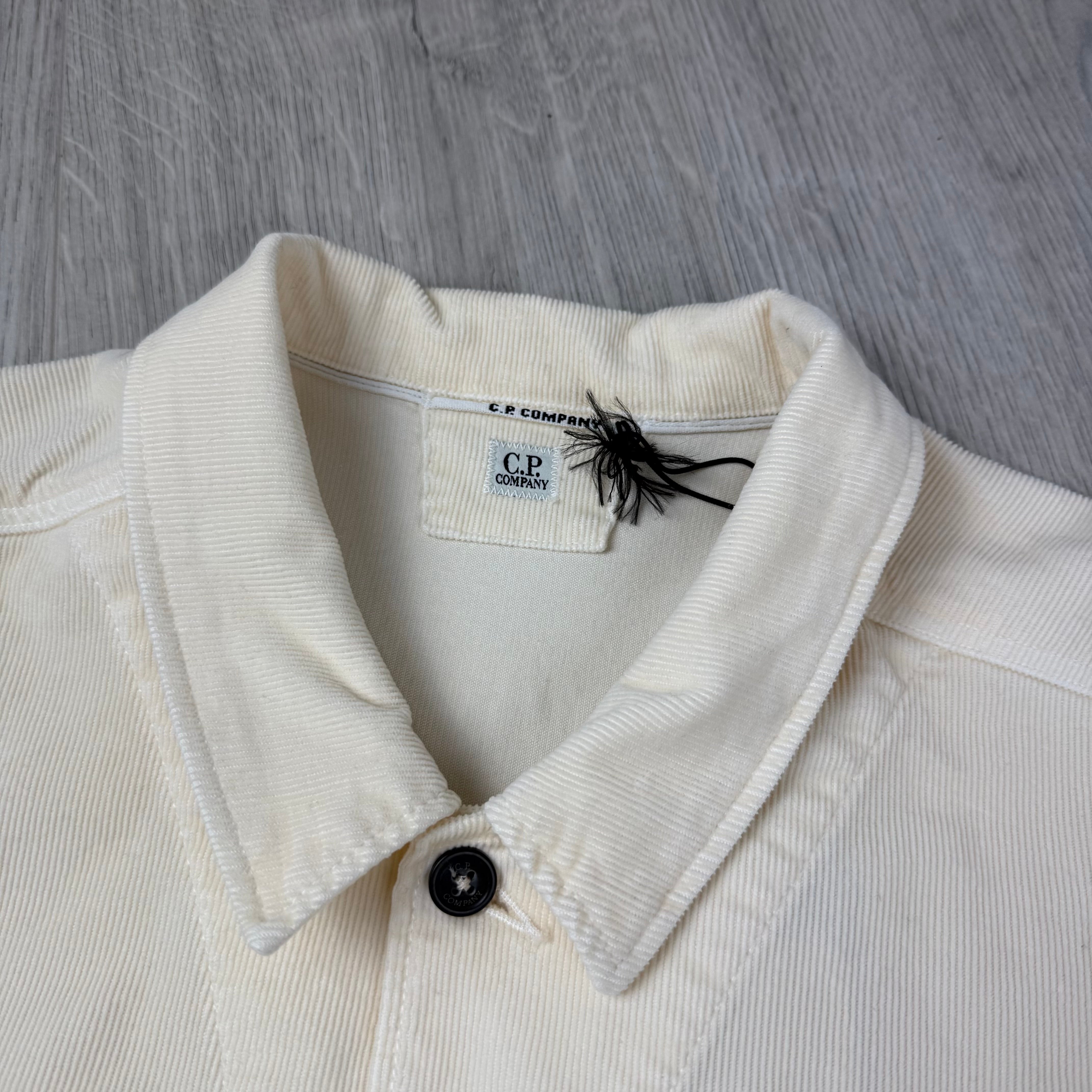 CP Company Corduroy Overshirt - Pistachio Shell