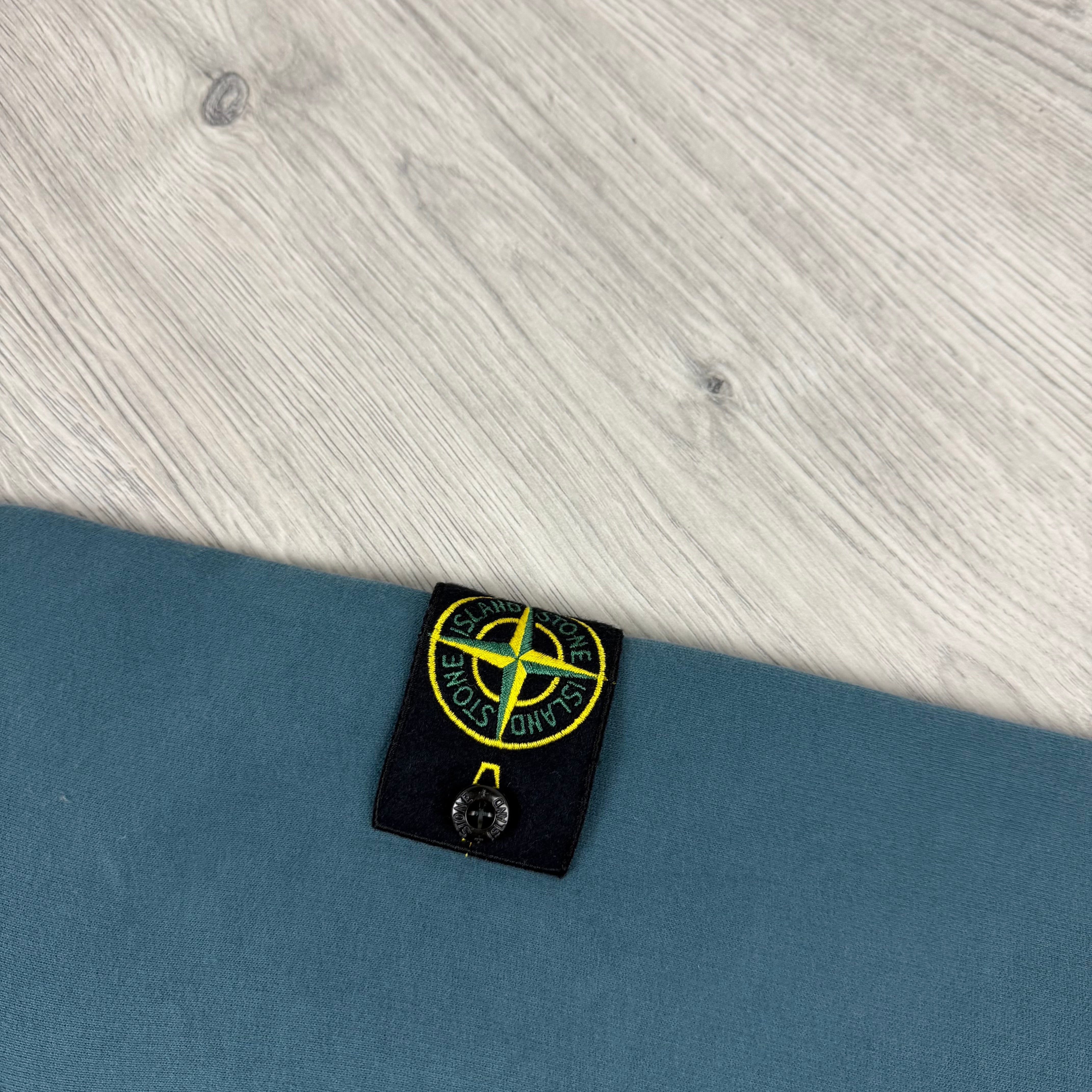 Stone Island Dyed Hoodie - Teal