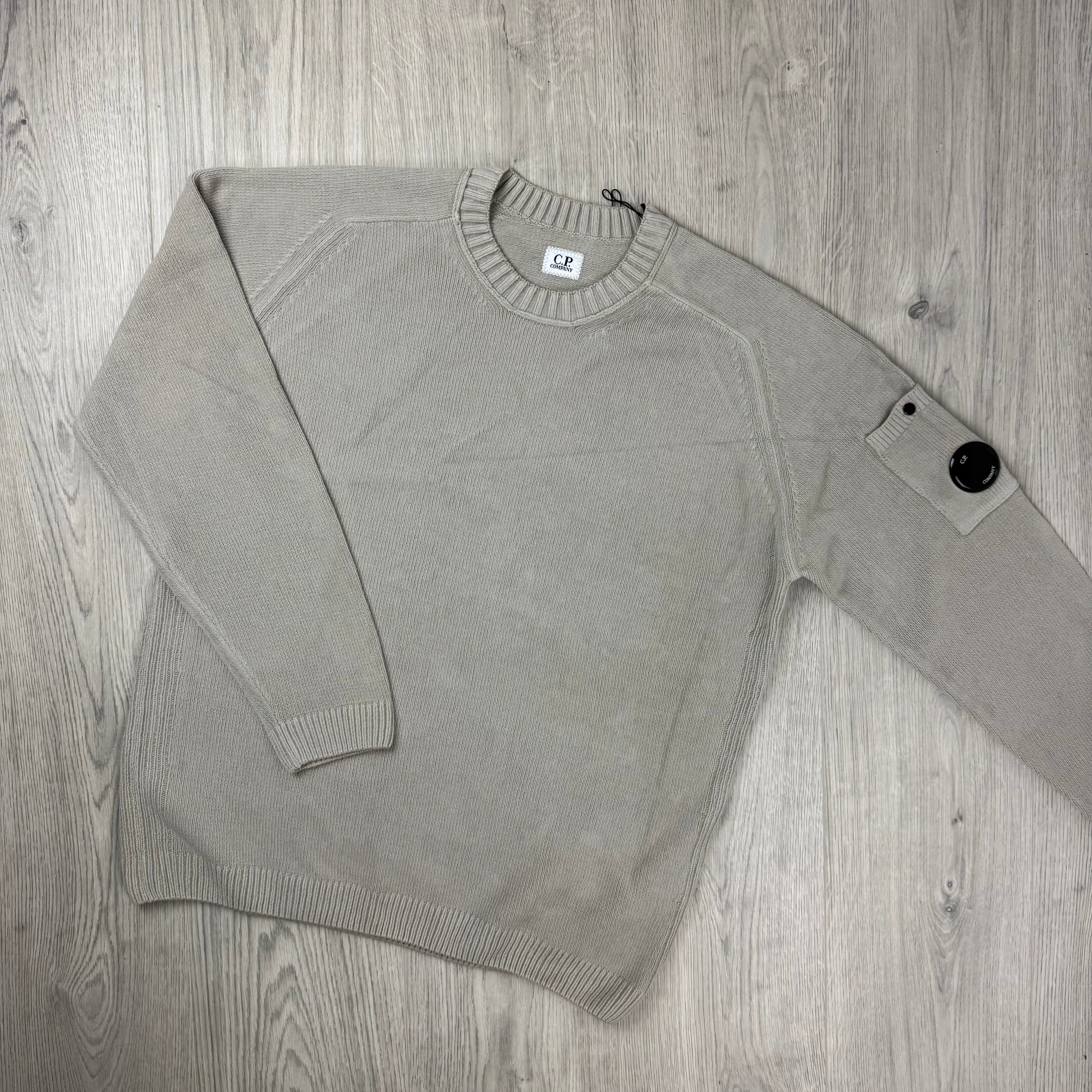 CP Company Chenille Knit Sweatshirt - Dove
