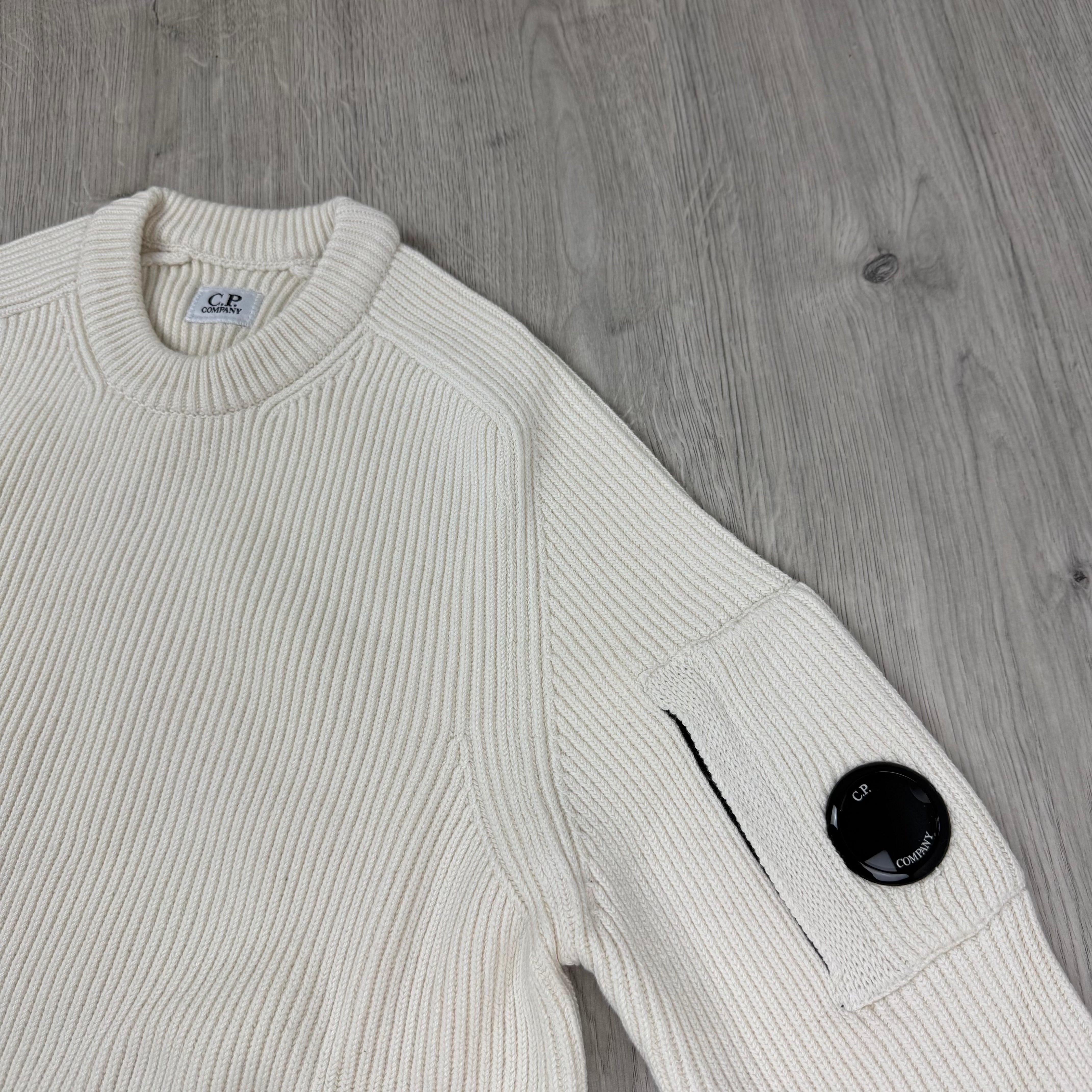 CP Company Knit Sweatshirt - White