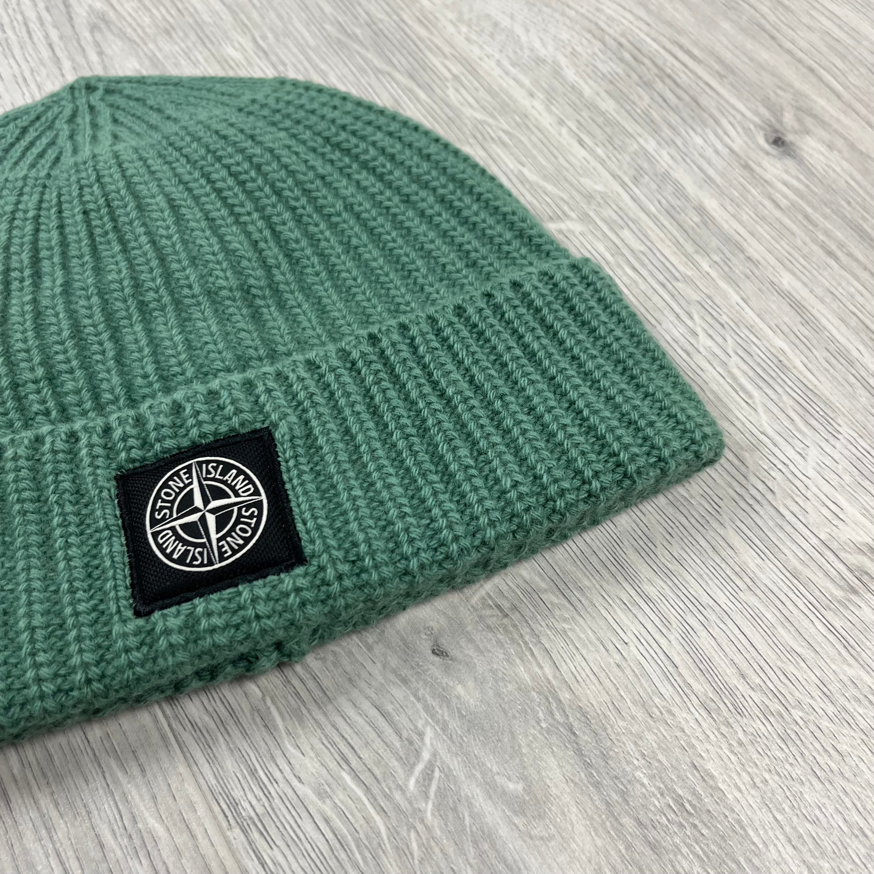 Stone Island Beanie - Sage Green