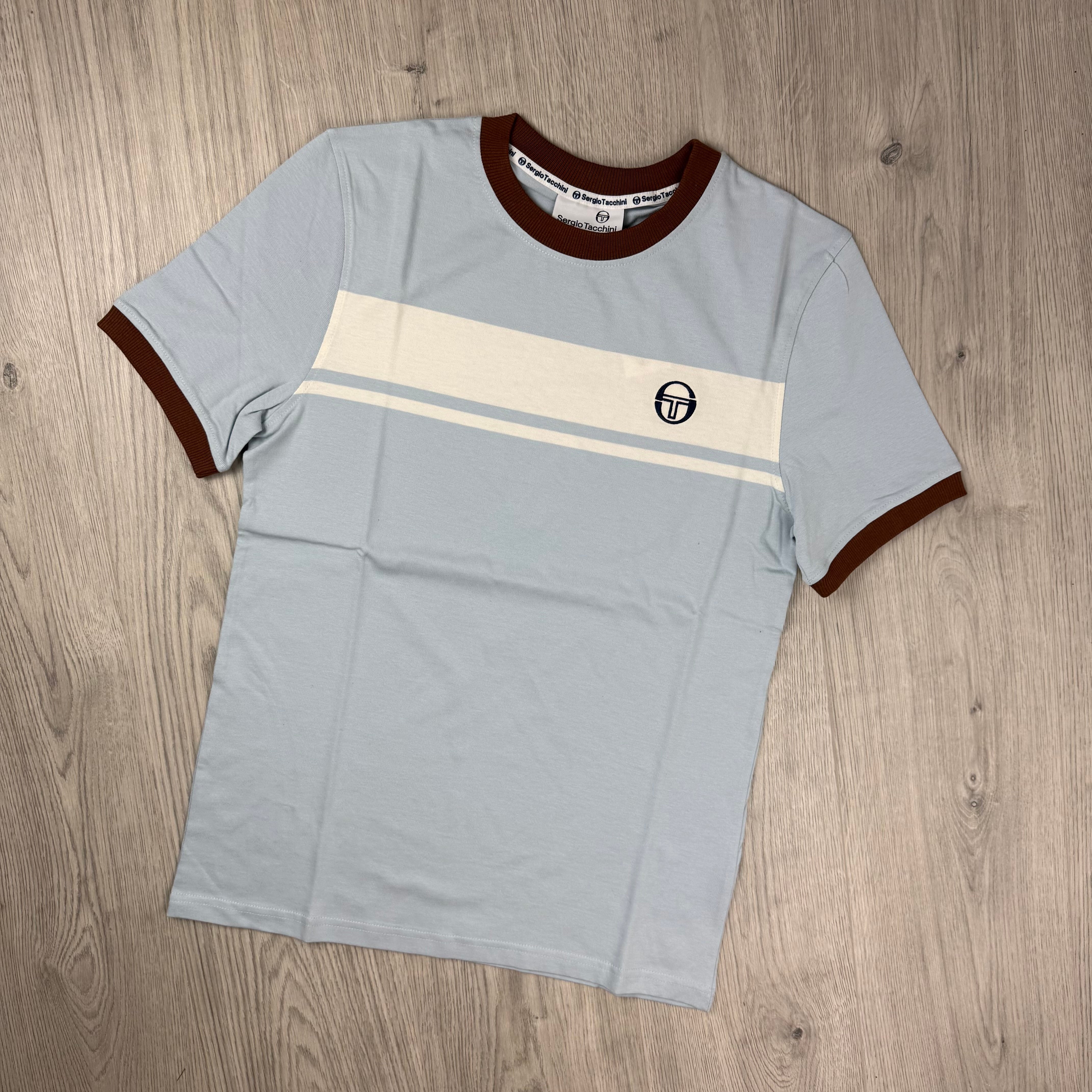 Sergio Tacchini 'Masters' T-Shirt - Baby Blue