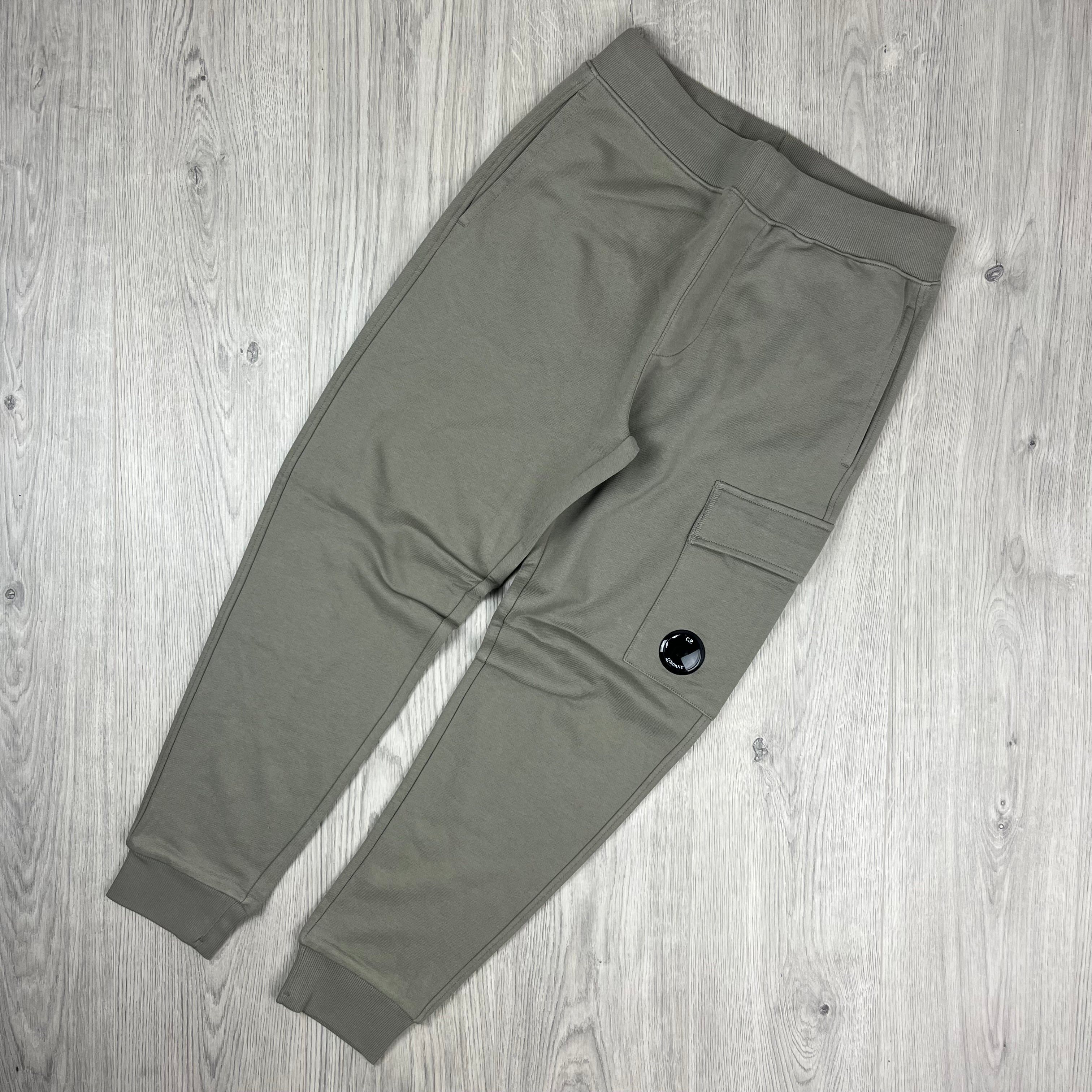CP Company Raised Fleece Sweatpants - Fallen Rock