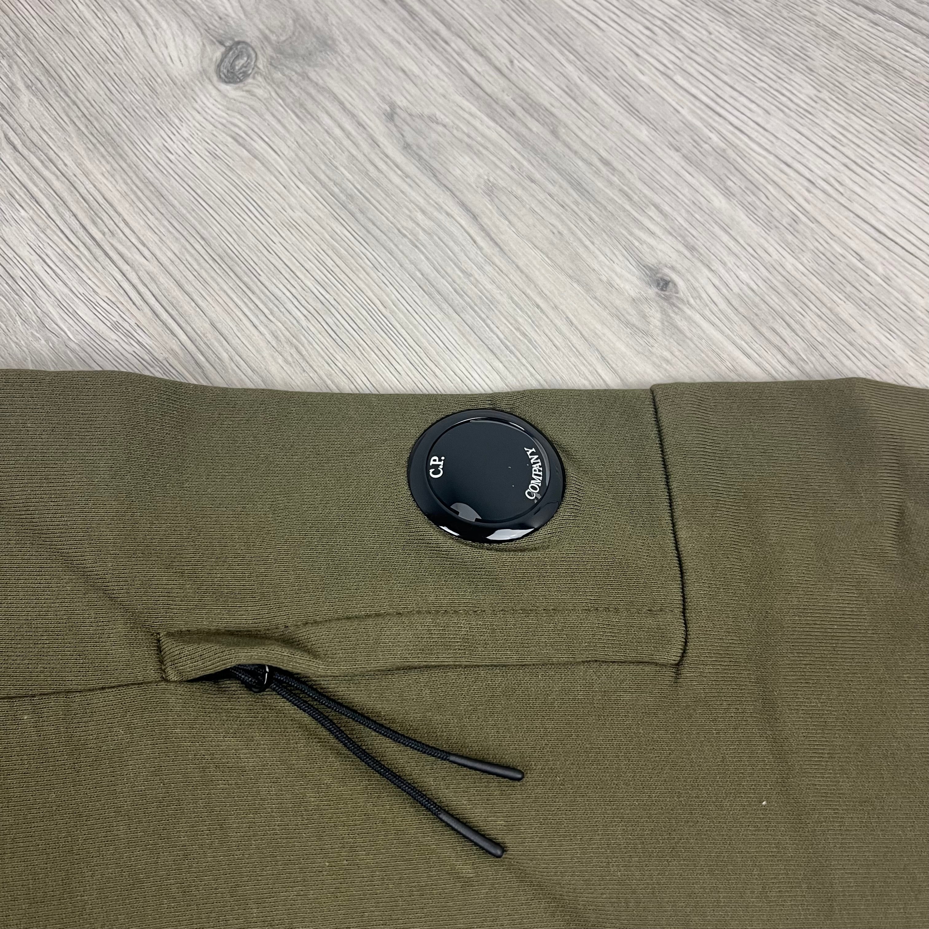 CP Company | Men's Raised Fleece Sweatshirt | Ivy Green | Outlet Sale