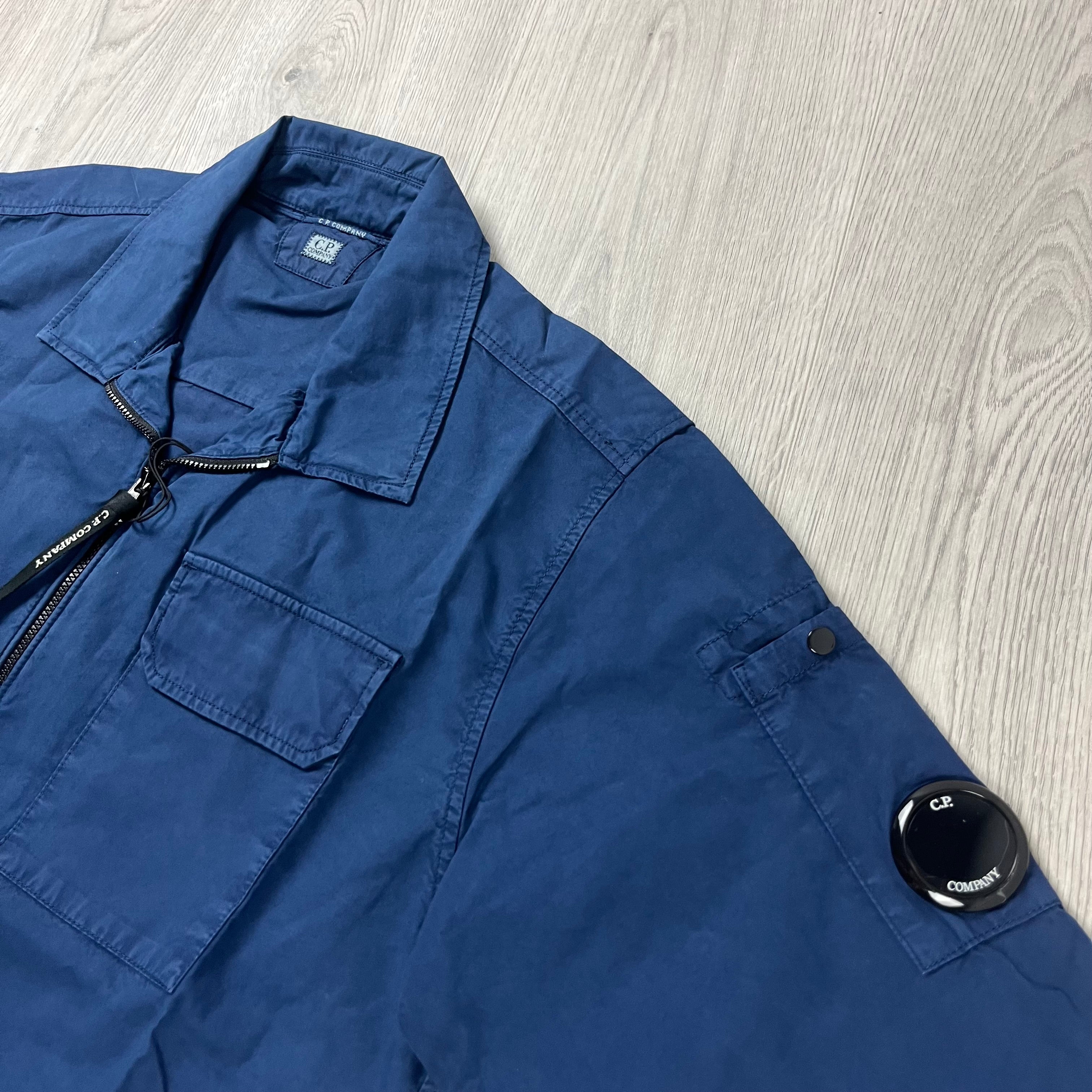 CP Company Zip Overshirt - Estate Blue