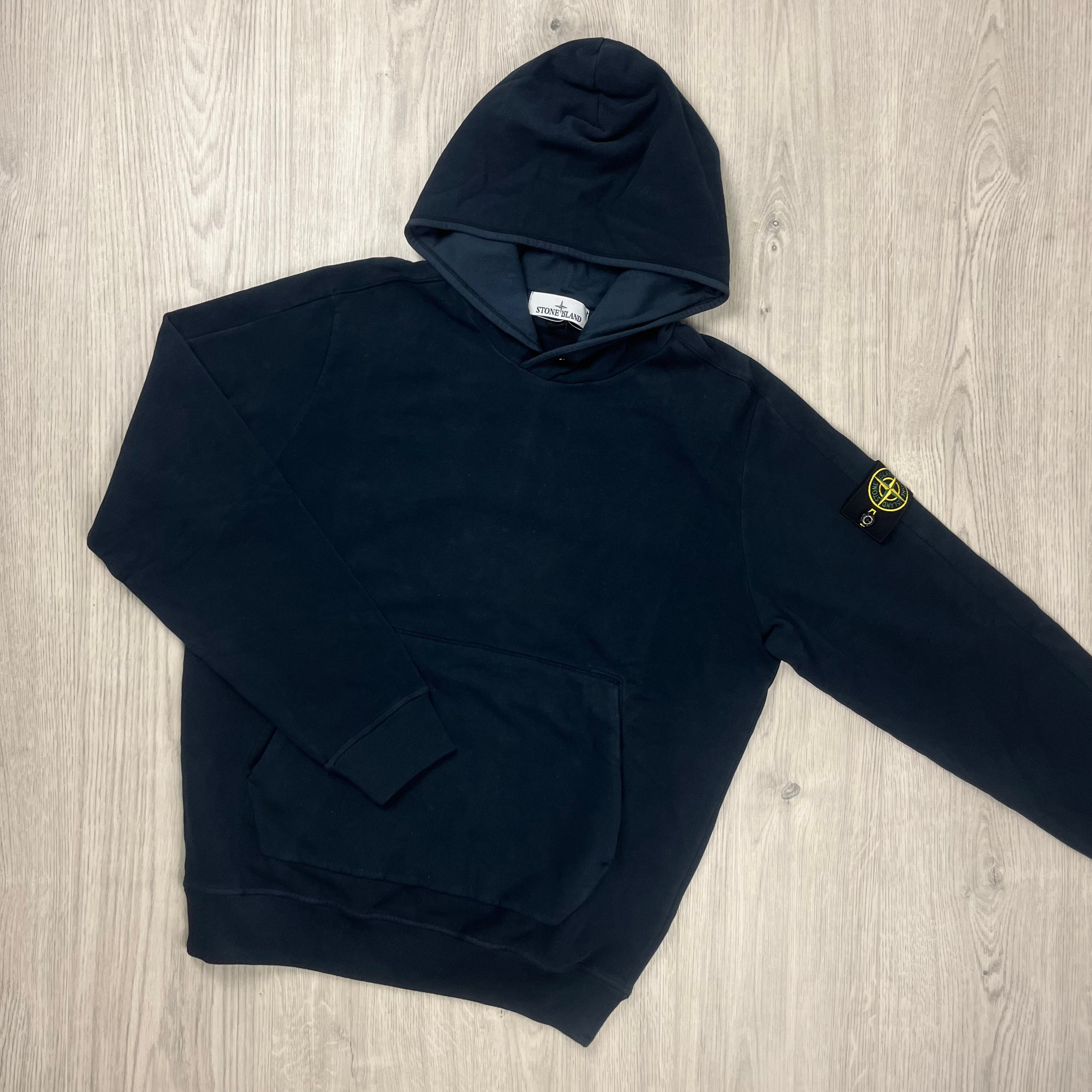 Stone Island Dyed Hoodie Navy S