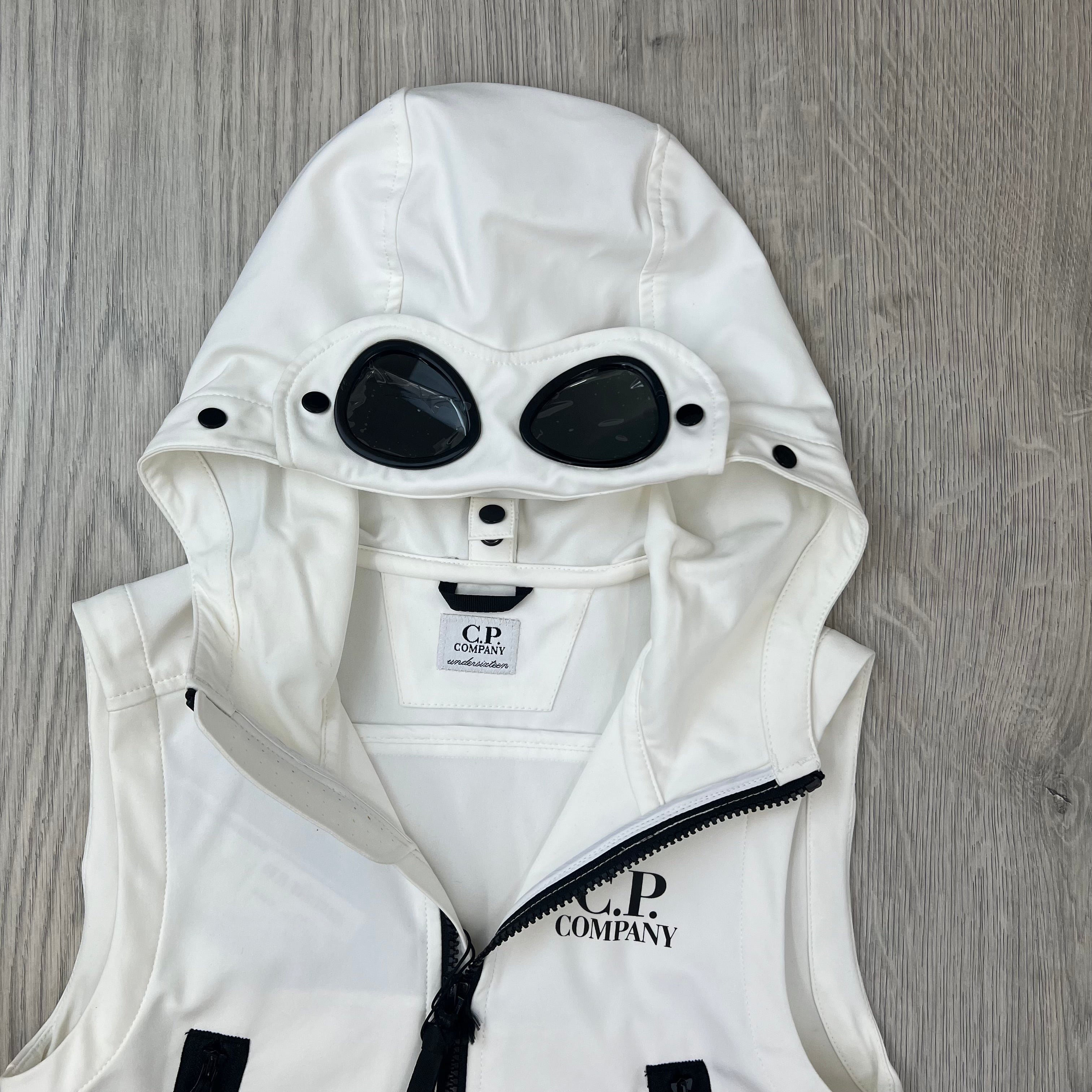 CP Company Junior Shell-R Gilet - White