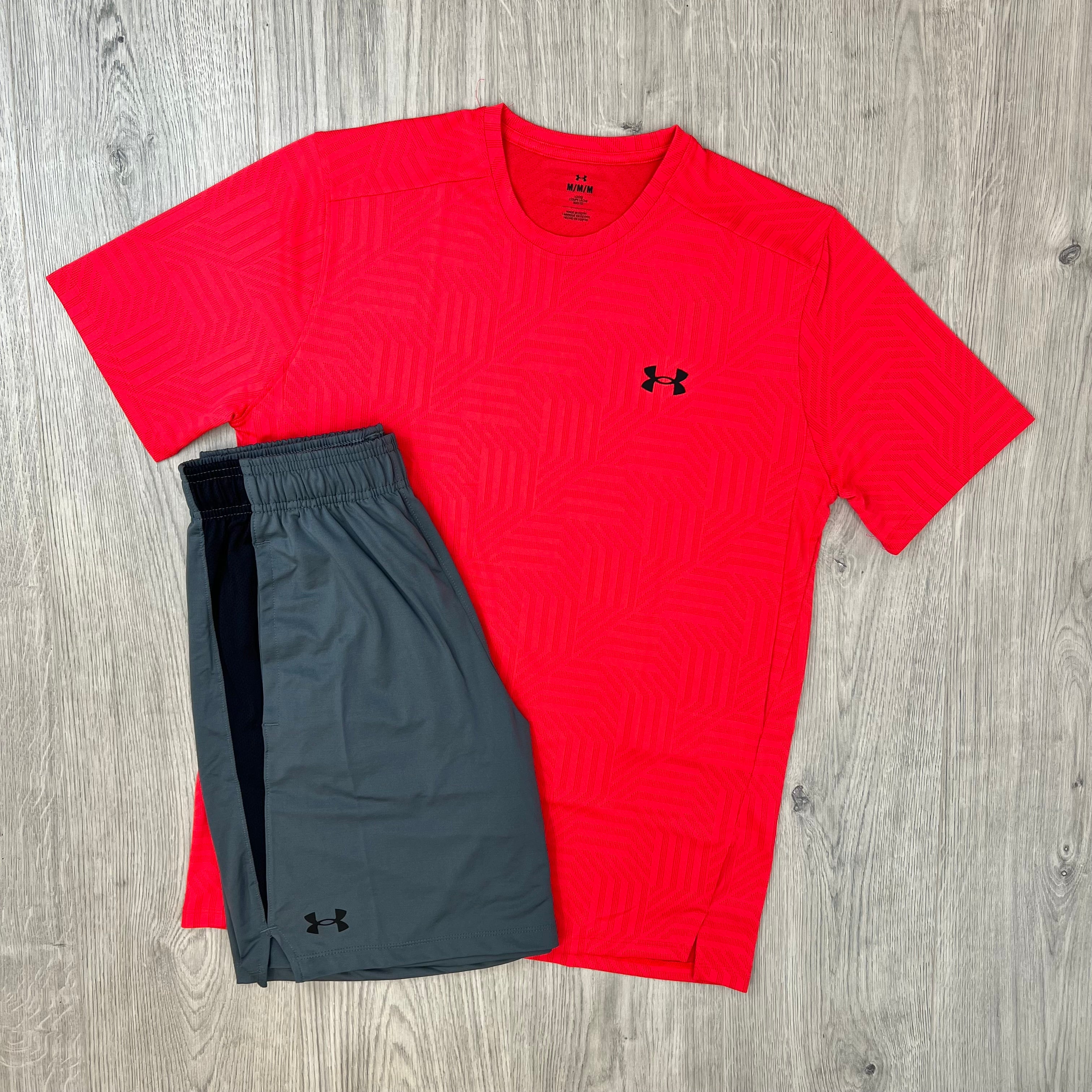 Under Armour Set - Red/Grey