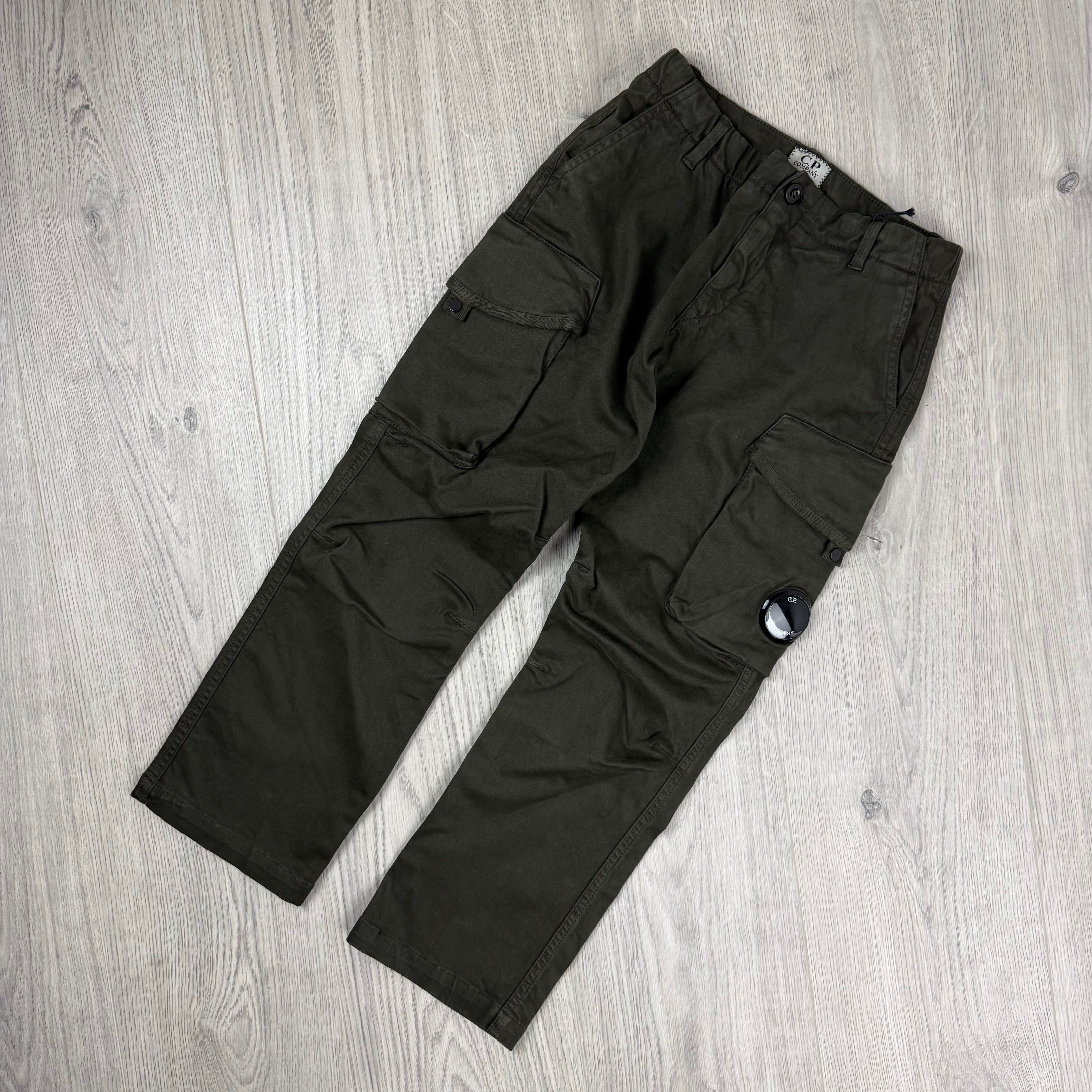 CP Company Junior Cargo Trousers - Ivy Green